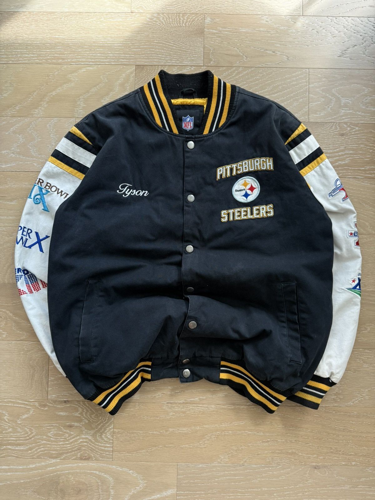 NFL Pittsburgh Steelers Letterman Varsity Super Bowl Jacket Size US XL / EU 56 / 4 - 1 Thumbnail