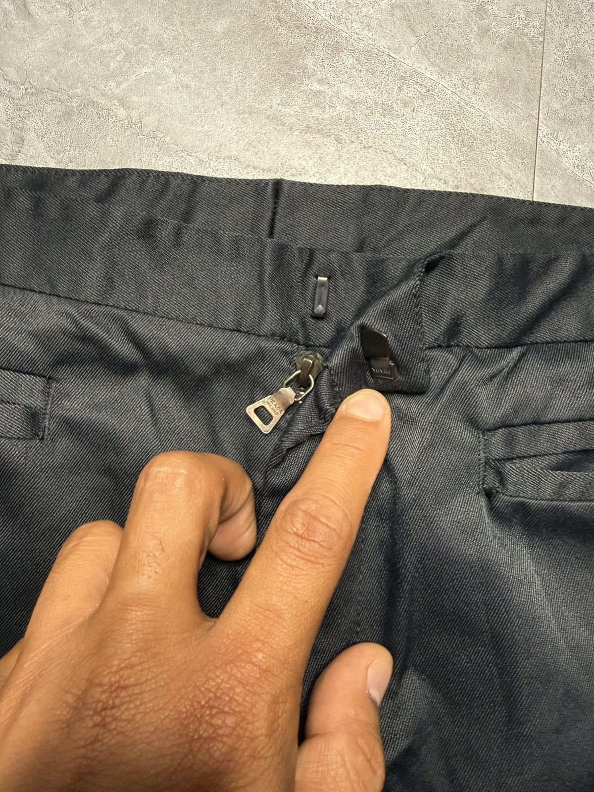 Prada Archive Prada Sport Flared Nylon/Cotton Blend Elastic Pants Size US 34 / EU 50 - 8 Thumbnail