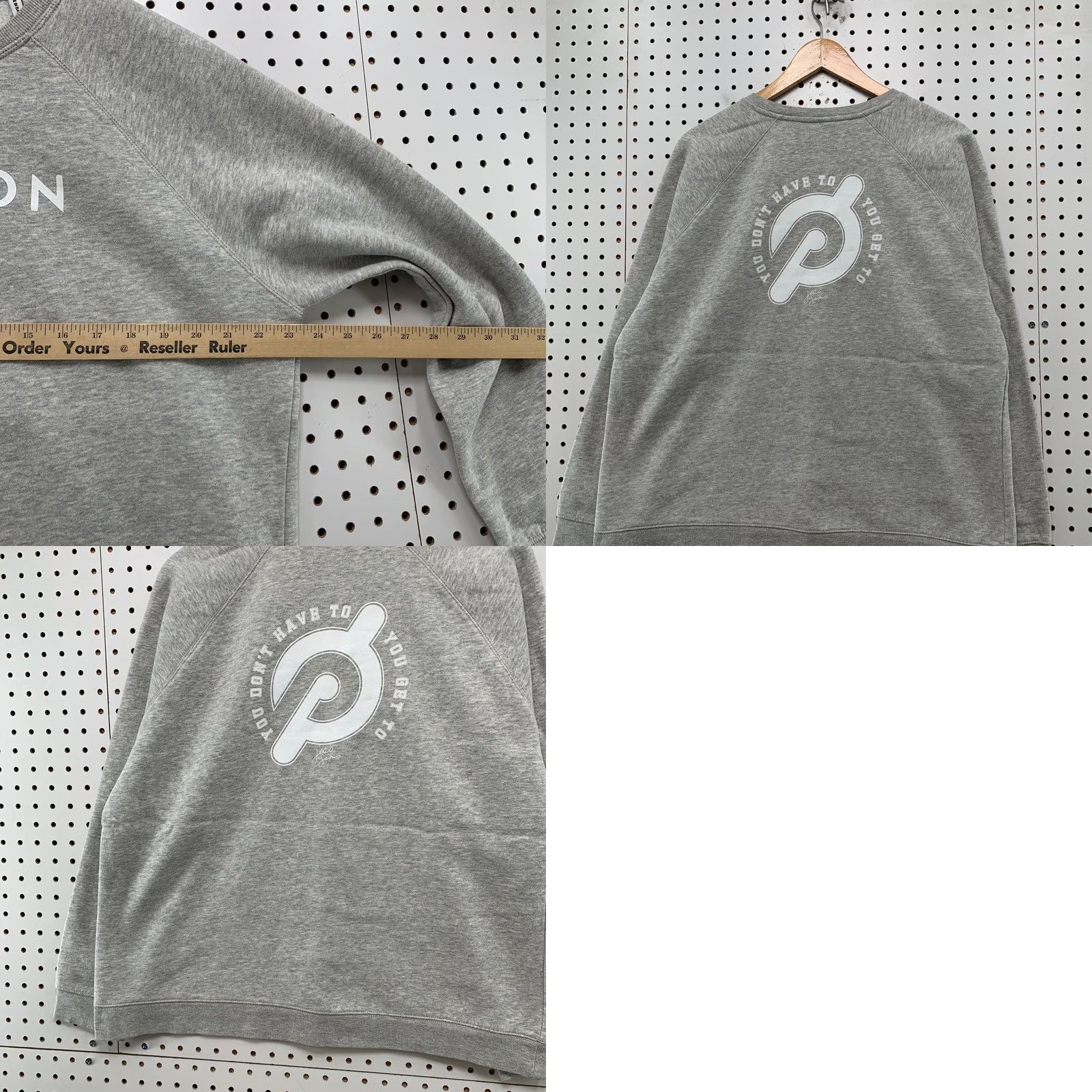 Vintage Peloton Sweatshirt Mens XL Gray Crewneck Fleece Pullover Workout Train Size US XL / EU 56 / 4 - 9 Thumbnail