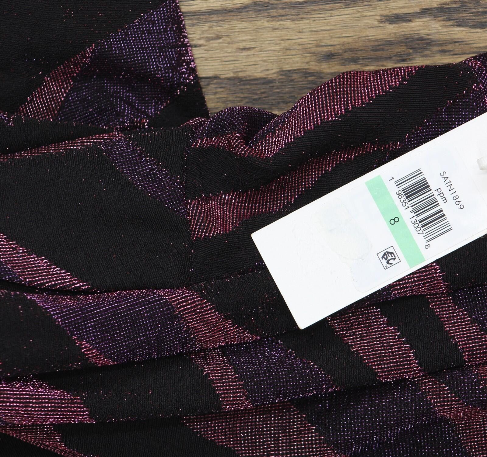 Signal Sport Nwt Siena Long Sleeve Faux Wrap Mini Dress Purple Multi 8 Size M / US 6-8 / IT 42-44 - 3 Thumbnail