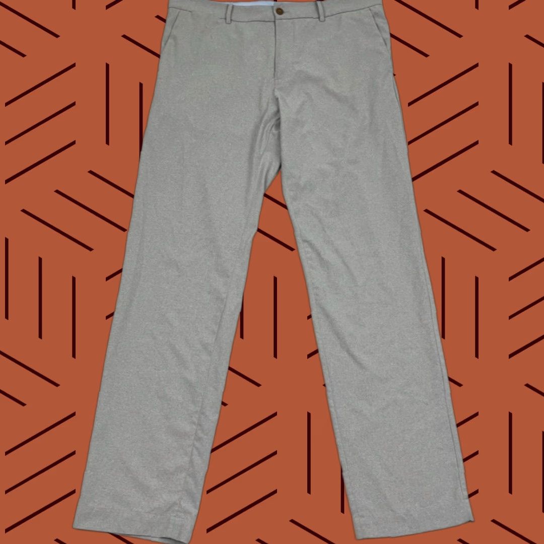 Vintage B Draddy Kelly Pants Mens 35 x 32 Gray Golf Lightweight Performance Stretch Chino Pants Mens Regular Gray 35 x 32 Size US 35 - 1 Thumbnail
