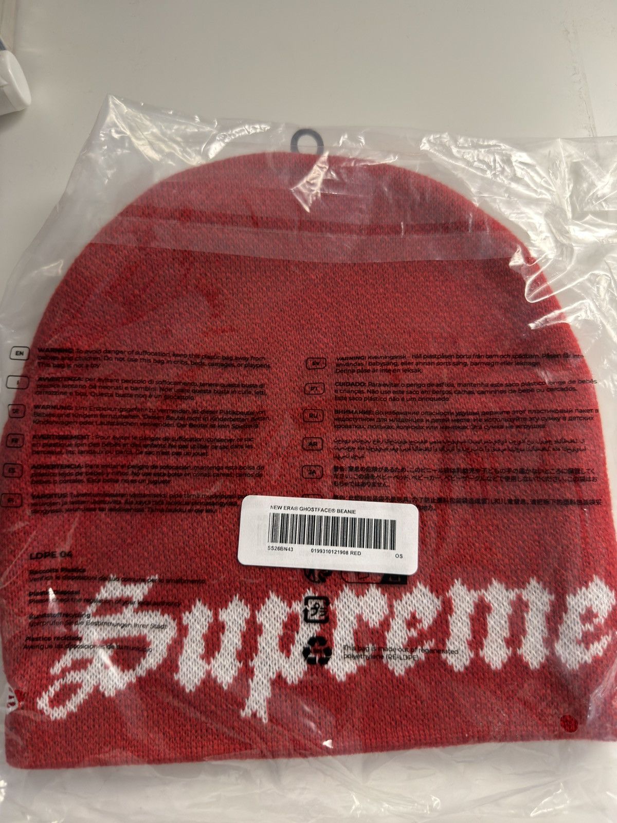 Supreme Supreme New Era Ghostface Beanie Size ONE SIZE - 2 Thumbnail
