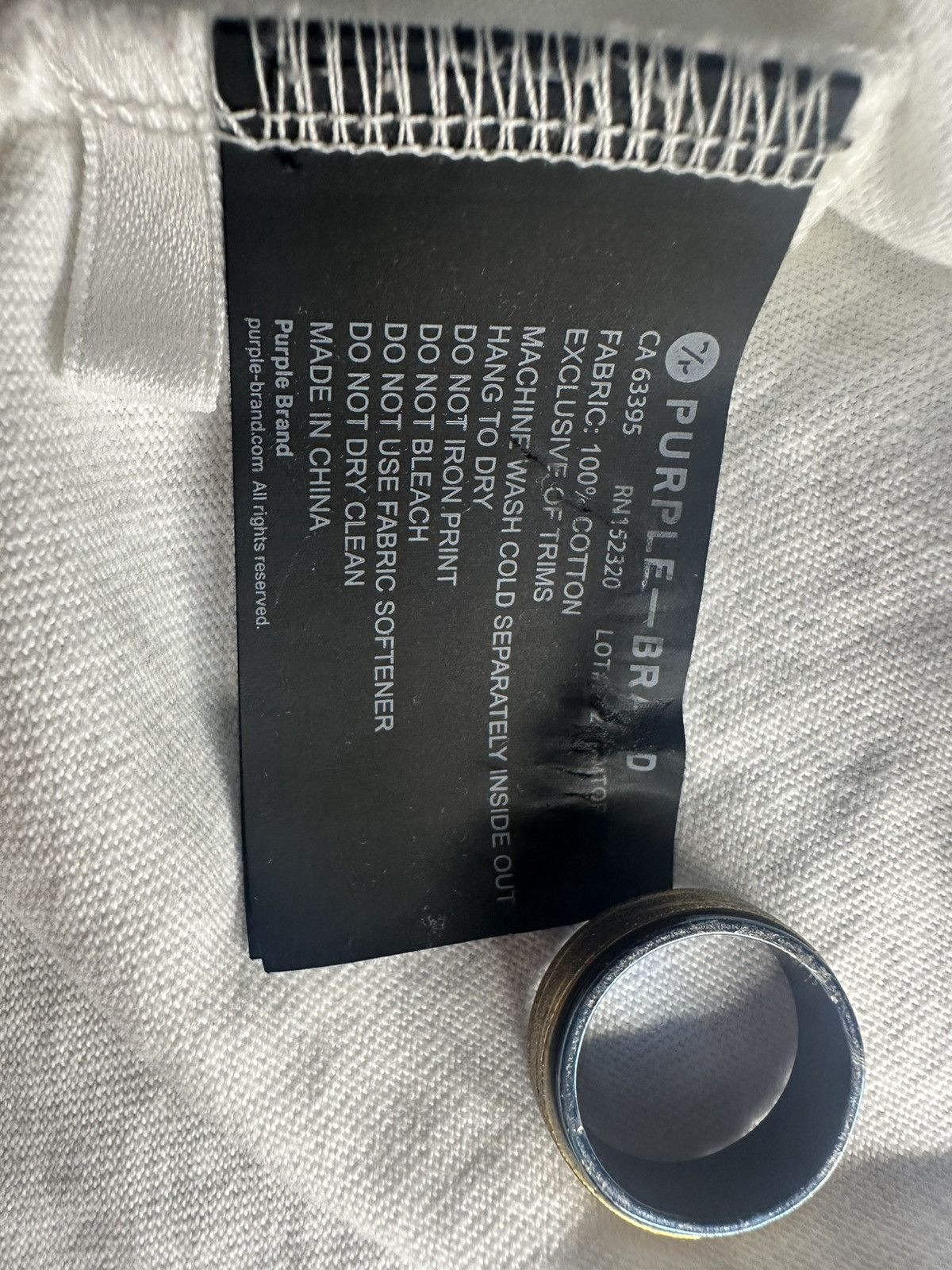 Purple Brand Purple brand white tee Size US S / EU 44-46 / 1 - 3 Thumbnail