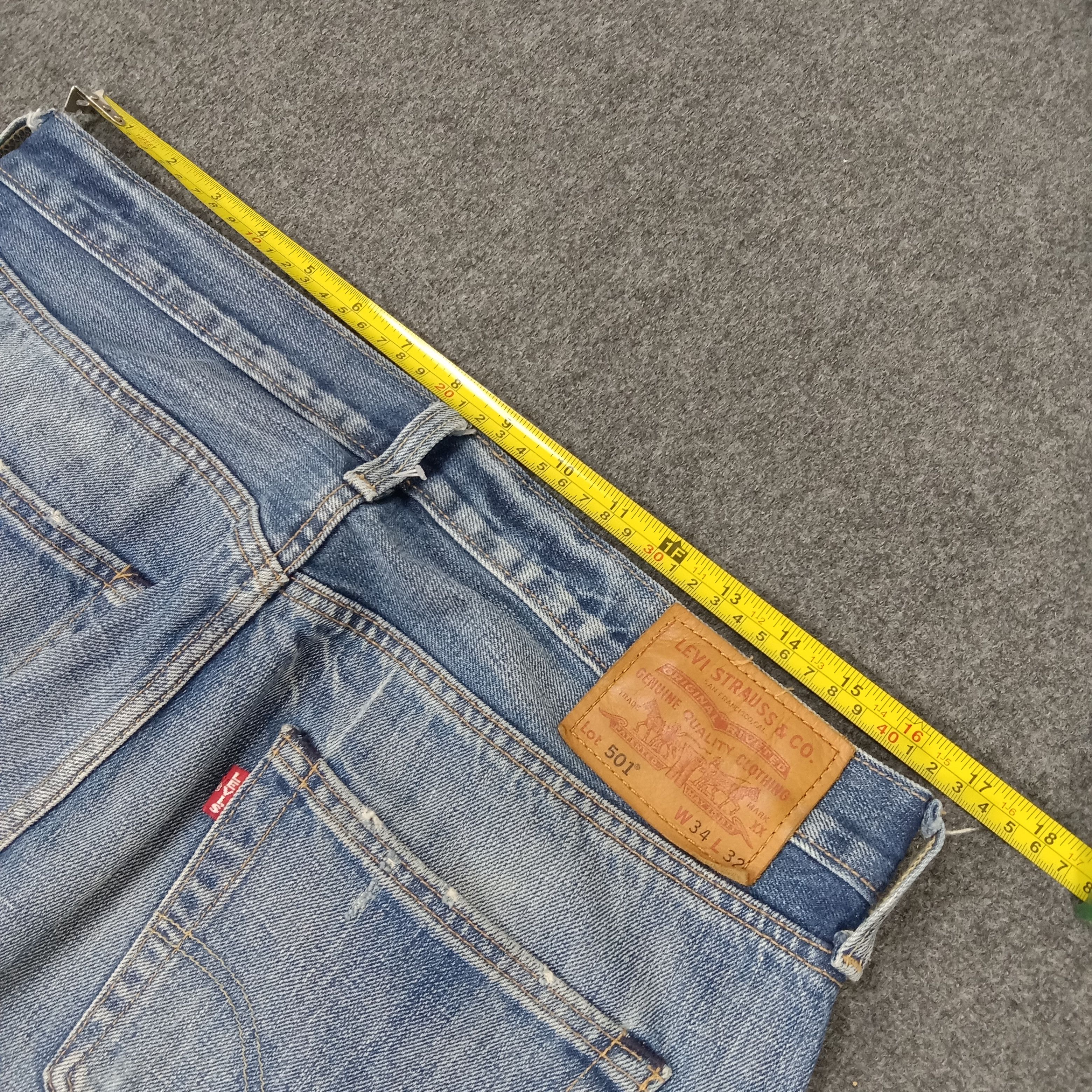 Levi's × Vintage Levi's American Distressed Style Denim Jeans Size US 32 / EU 48 - 10 Thumbnail