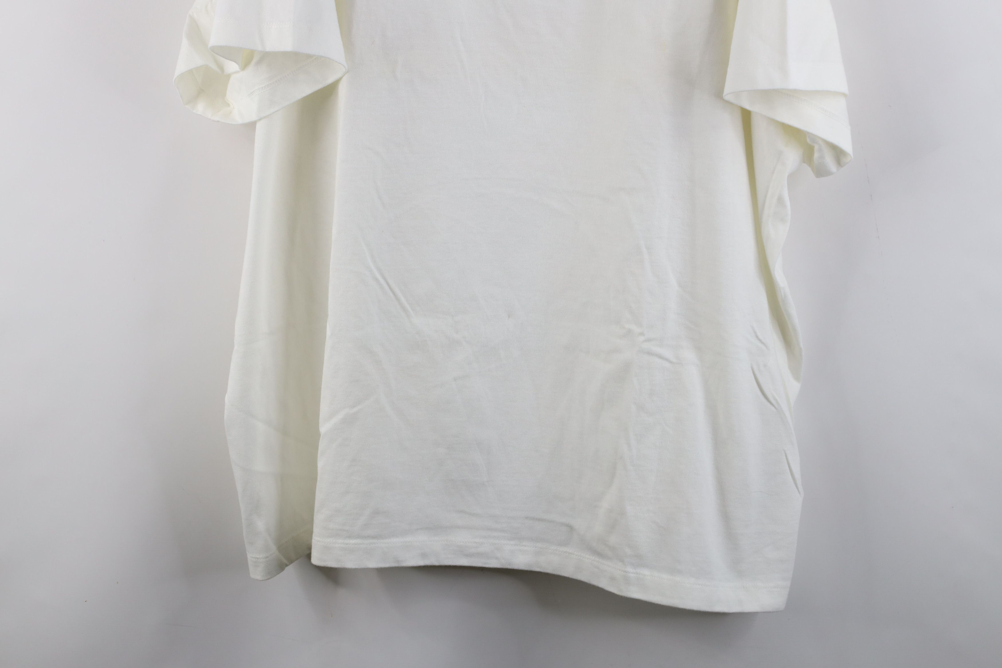 Lands' End × Vintage Vintage Lands End Blank Cotton Short Sleeve T-Shirt White Size 3XL / US 20-22 - 3 Thumbnail