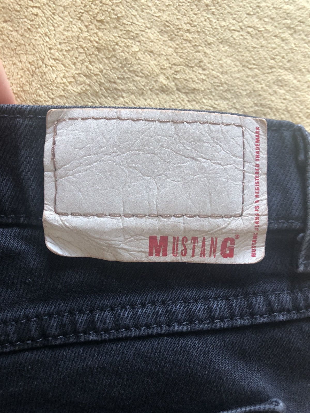 Mustang MUSTANG JEANS BELL BOTTOM VINTAGE QUALITY BLACK DENIM PANTS Size US 31 - 3 Thumbnail