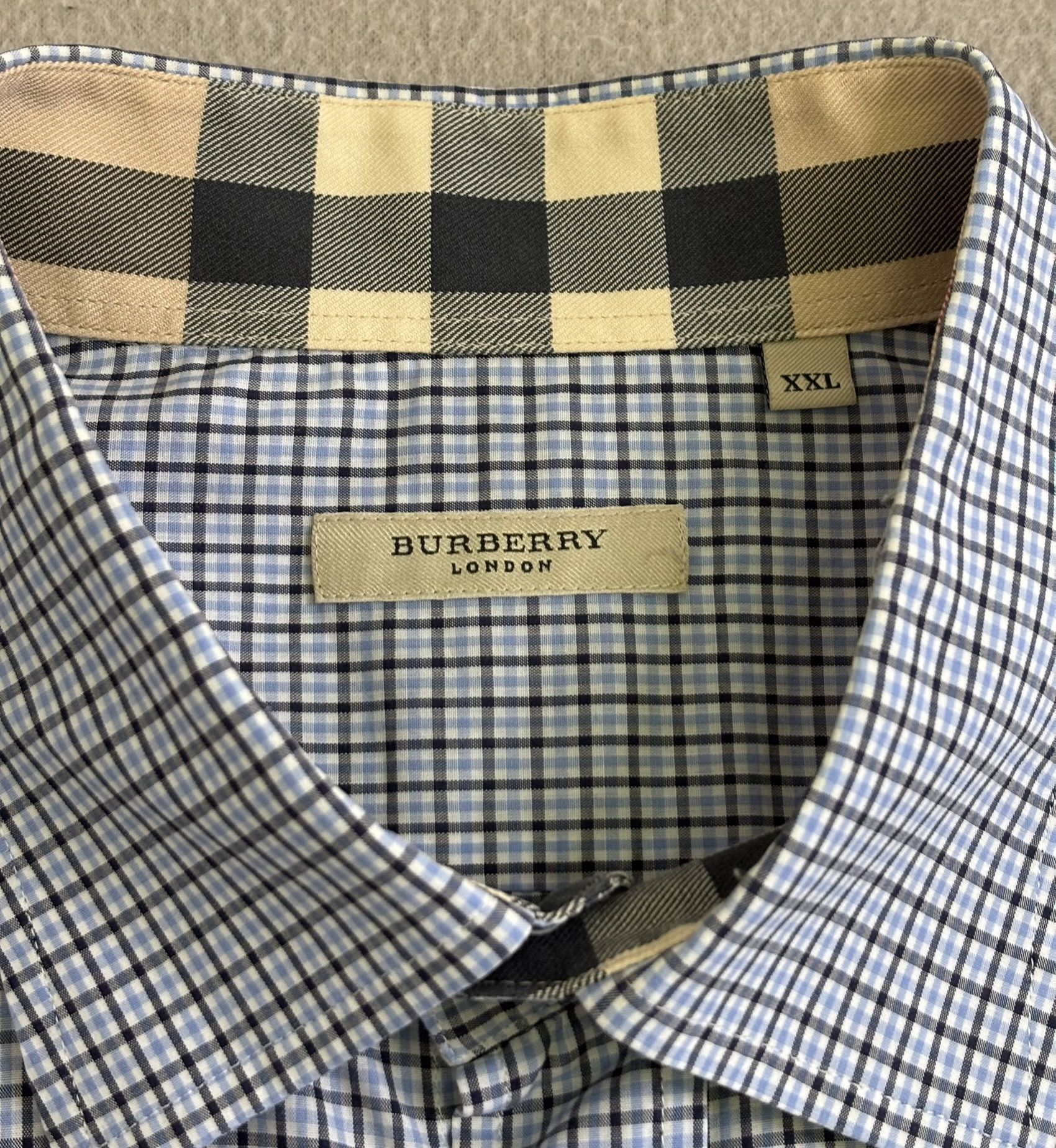 Burberry Burberry Blue Shirt Checkered size XXL Size US XXL / EU 58 / 5 - 10 Thumbnail