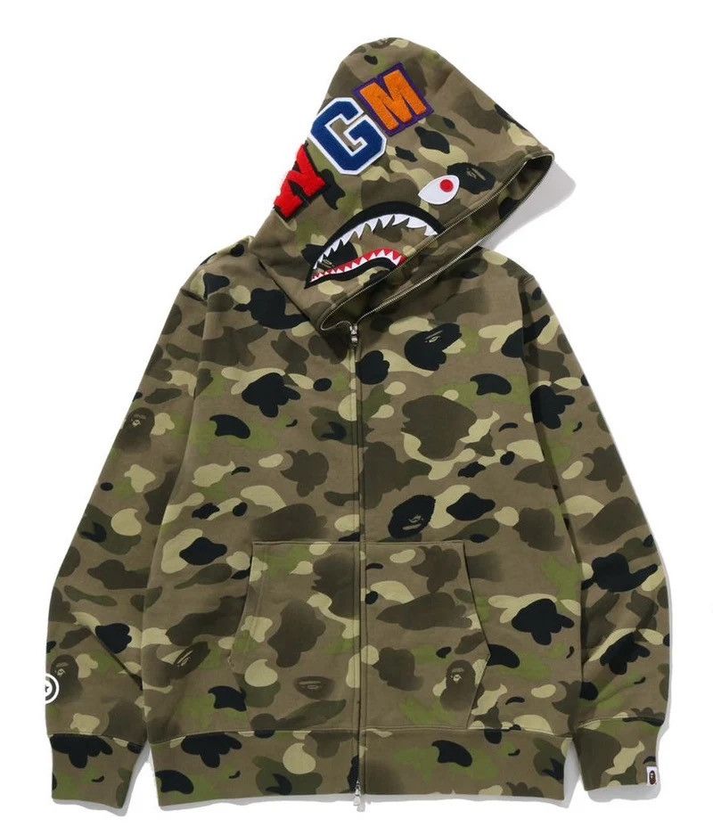 Bape Bape Shark Hoodie Size ONE SIZE - 1 Thumbnail
