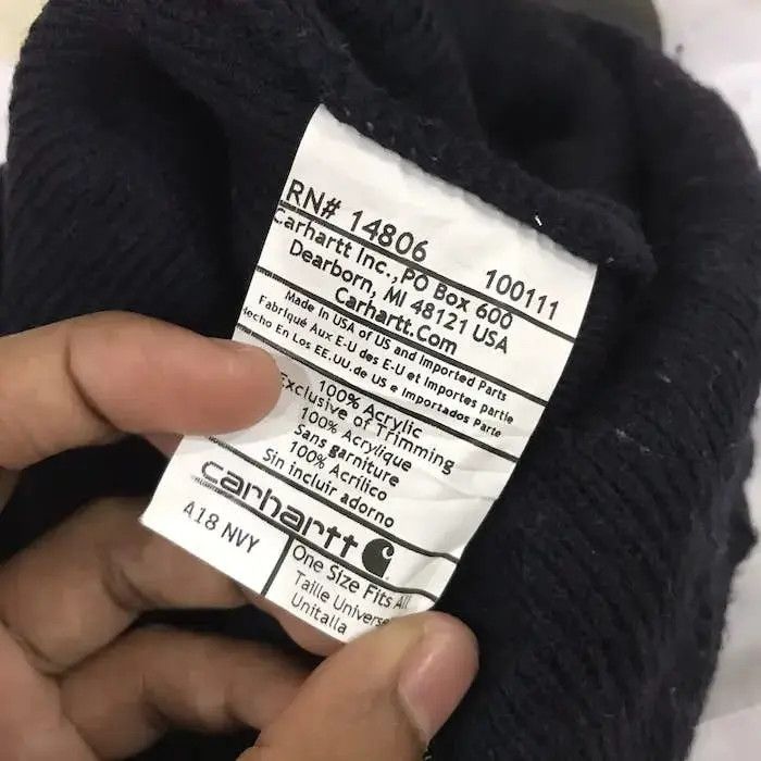 Carhartt Carhatt Plain Beanie Hat Size ONE SIZE - 6 Thumbnail
