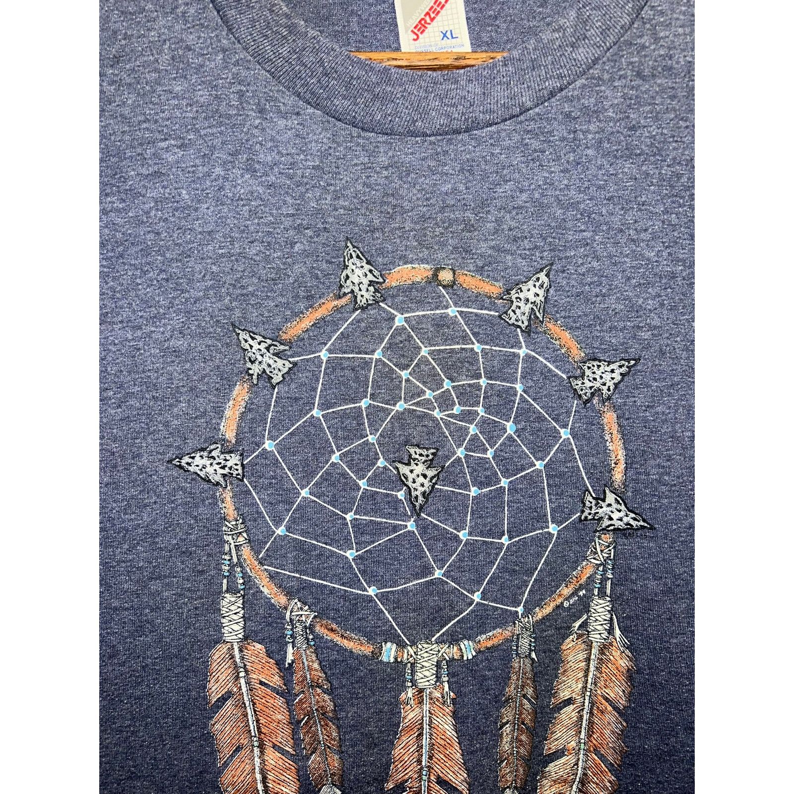 Jerzees Vintage Wyoming Shirt Dreamcatcher Native American Indian X Size US XL / EU 56 / 4 - 3 Thumbnail