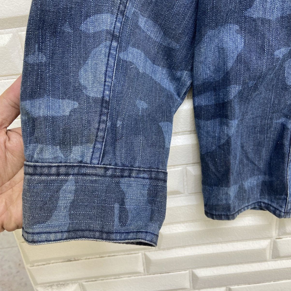 In The Attic 🔥In The Attic Camouflage Synthetic Leather + Denim Jacket Size US XXL / EU 58 / 5 - 16 Thumbnail