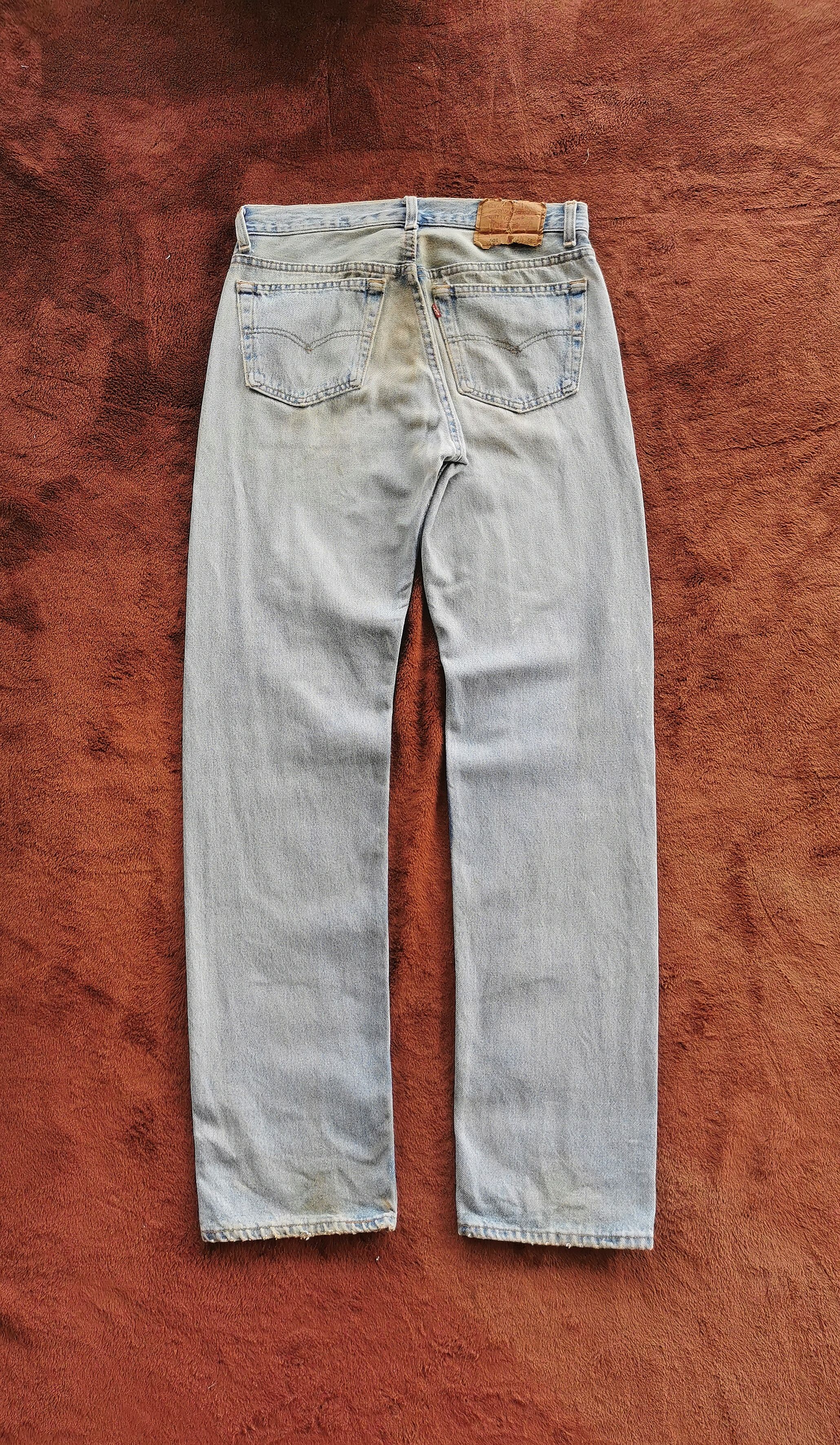 Levi's Vintage Levis 501 Distressed Fuck Dirty Jeans Size US 31 - 2 Thumbnail