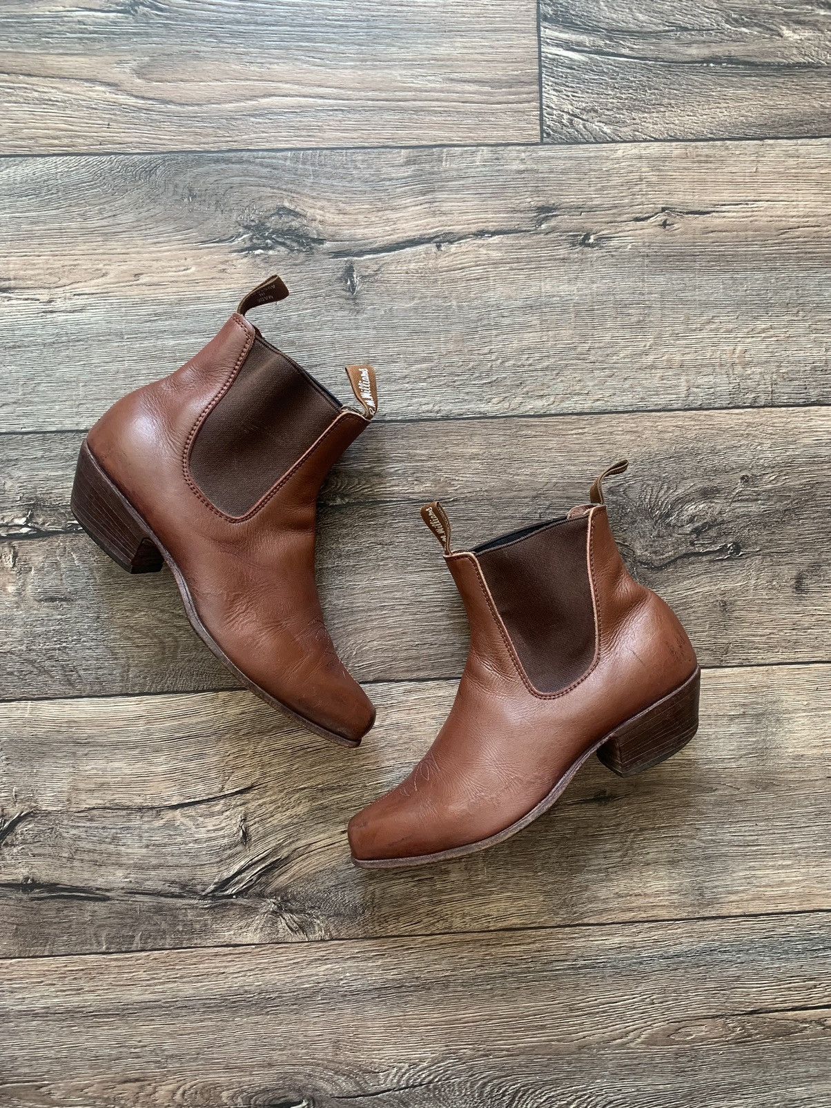 R.M. Williams × Vintage R.M. Williams Men’s Brown Leather Western Cowboy Boots Size US 7.5 / EU 40-41 - 2 Thumbnail