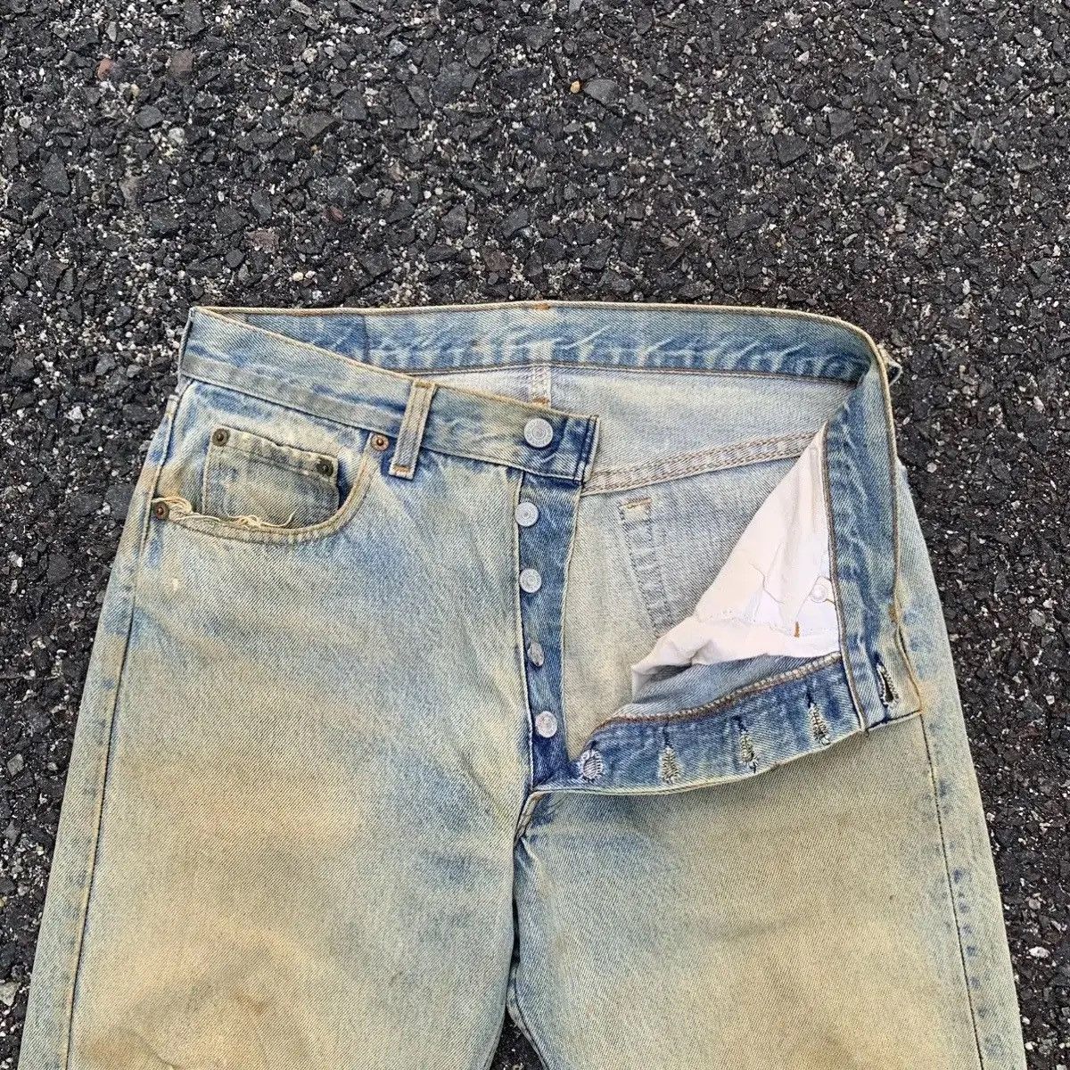 Levi's 💥STEALS💥 Vintage Levi’s Rusty Dirty Distressed Denim Pants Size US 29 - 7 Thumbnail
