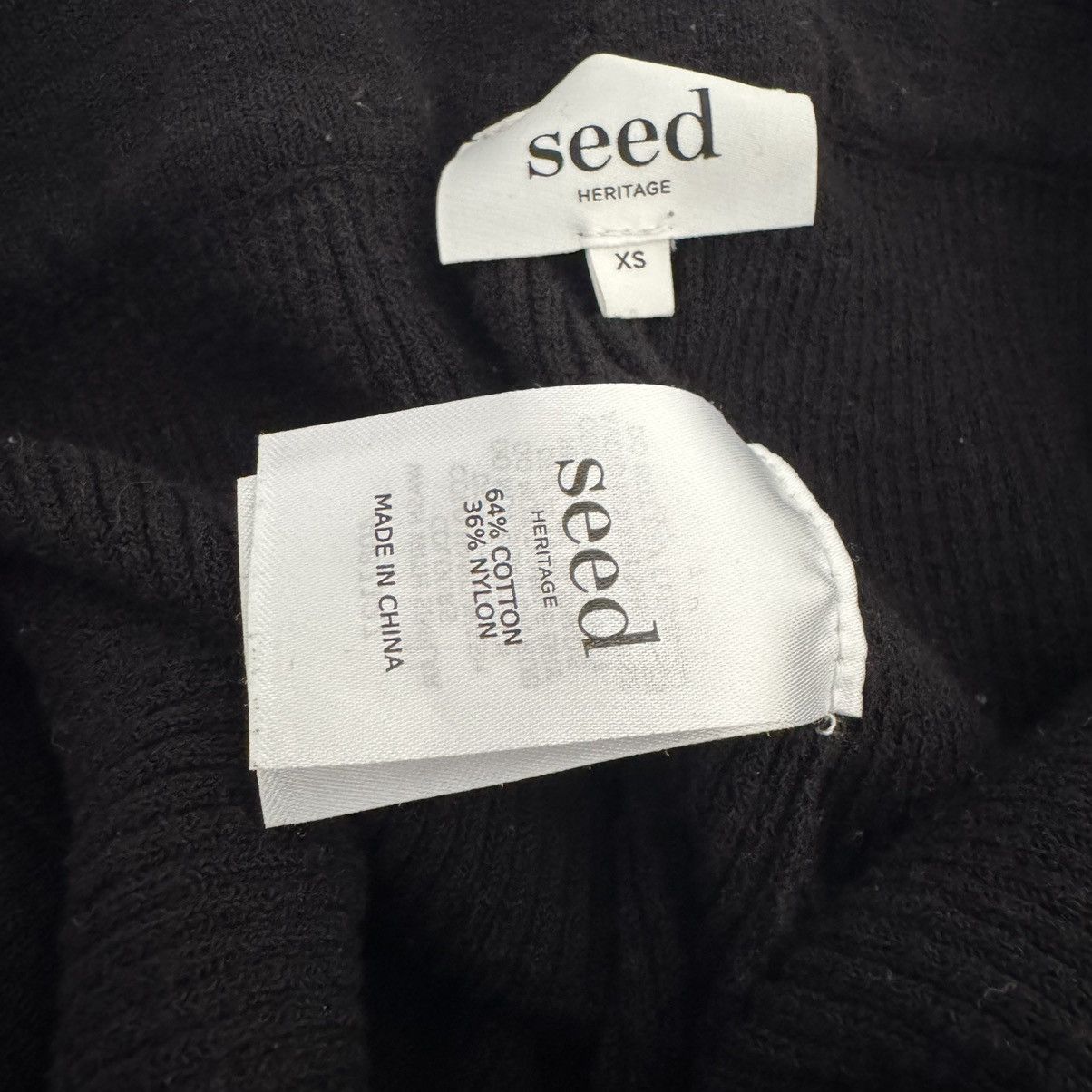 Other Seed Ribbed Cotton Nylon Knit Cropped Pants Size 27" / US 4 / IT 40 - 12 Thumbnail
