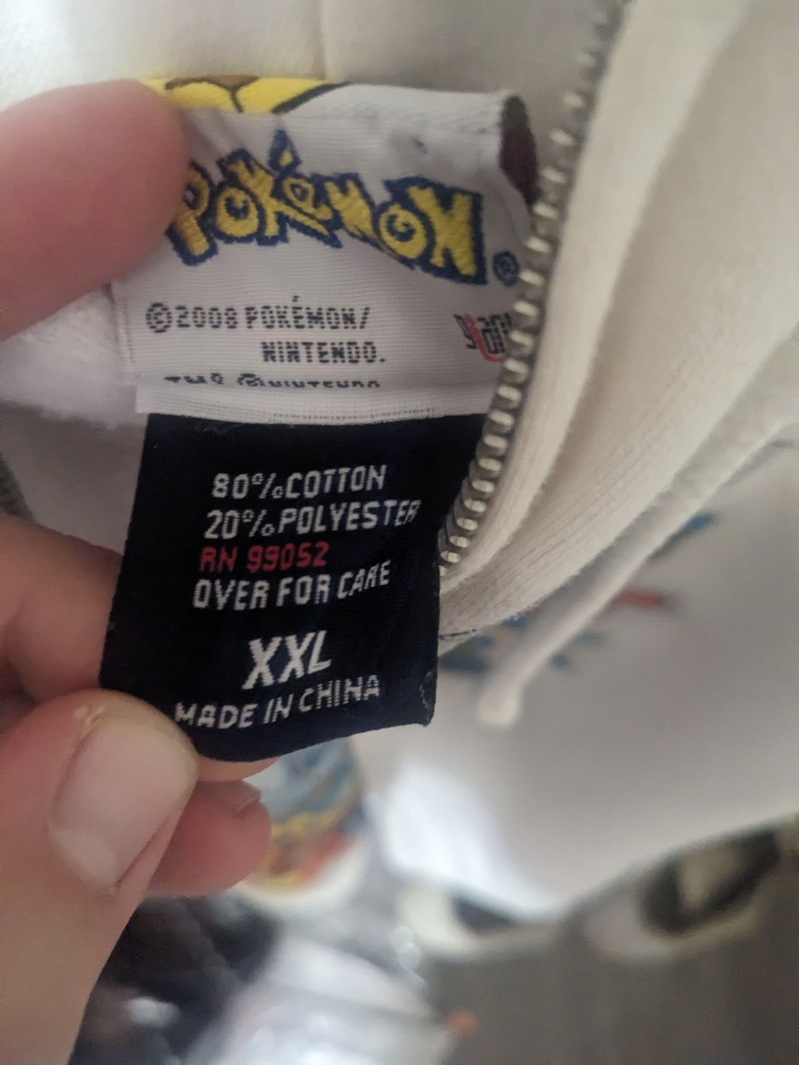 Pokemon 2008 Pokemon Zip Up Hoodie Size US XXL / EU 58 / 5 - 4 Thumbnail