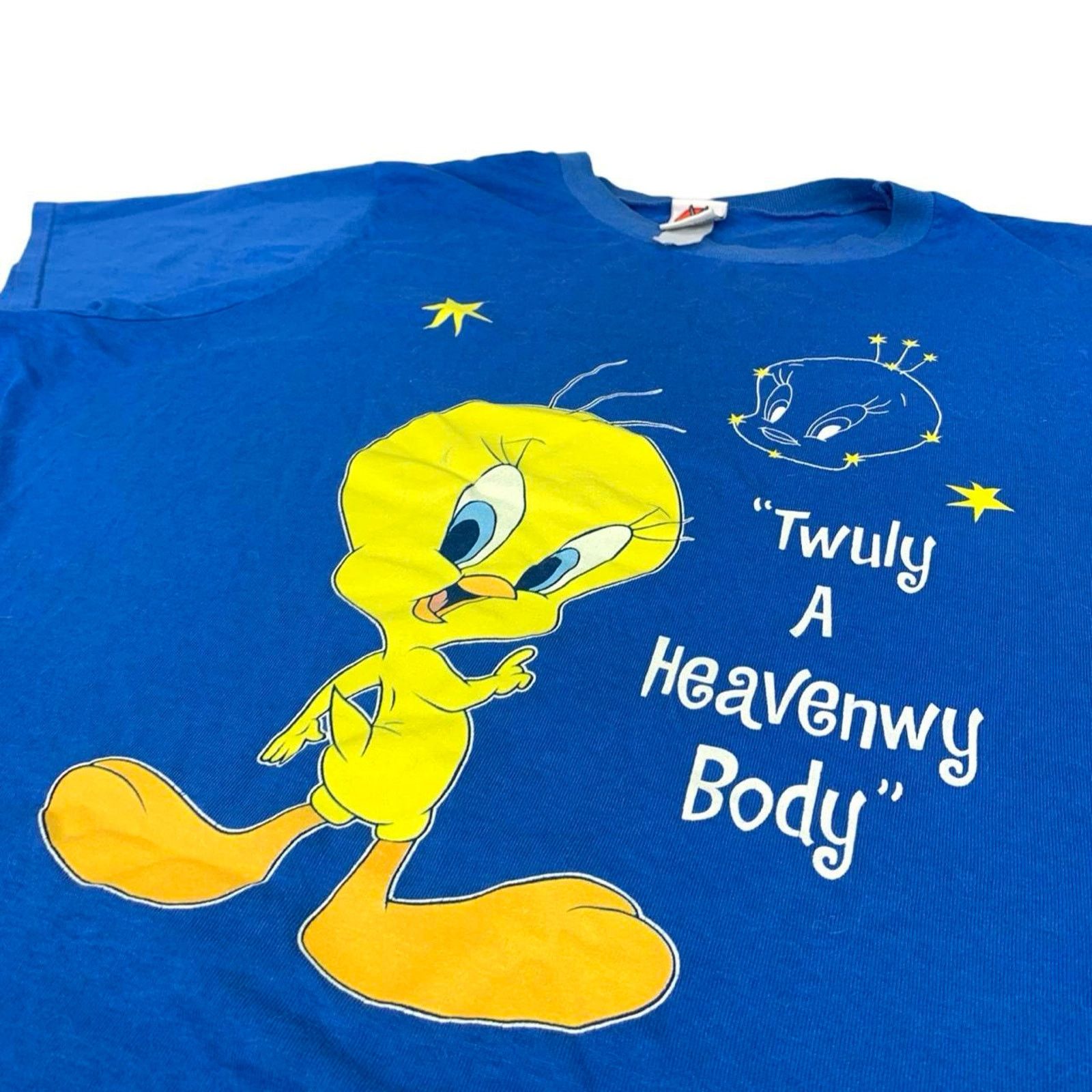 Vintage × Warner Bros Vintage 90s Looney Tunes Tweety Bird T-shirt Size US M / EU 48-50 / 2 - 2 Thumbnail