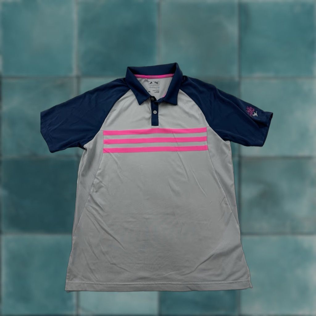 Adidas Adidas Shirt Mens Golf Polo Climacool Gray Medium M Size US M / EU 48-50 / 2 - 1 Thumbnail