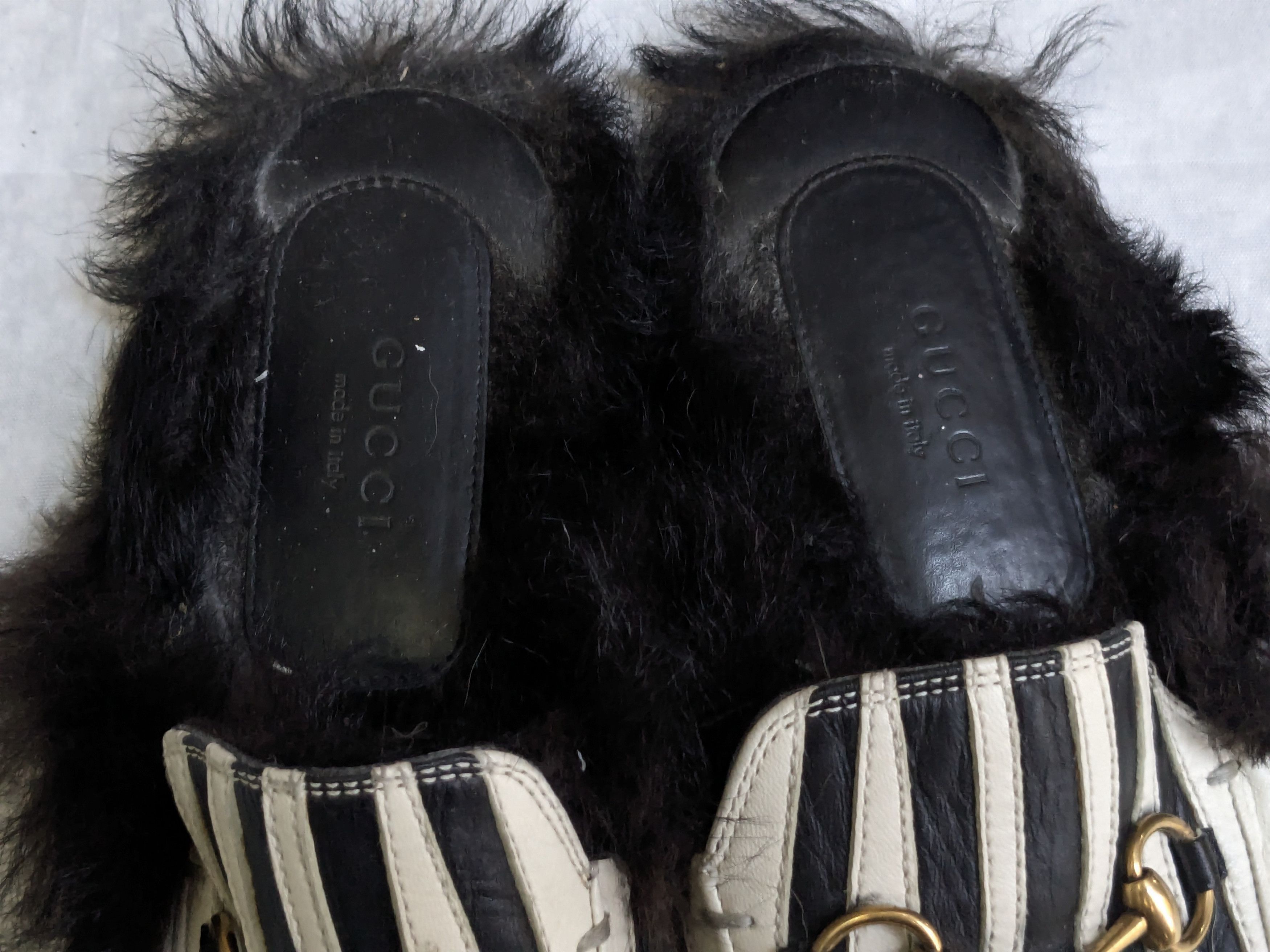 Gucci Gucci Horsebit Loafers White Black Leather 7 40 Princetown Size US 7 / EU 40 - 6 Thumbnail