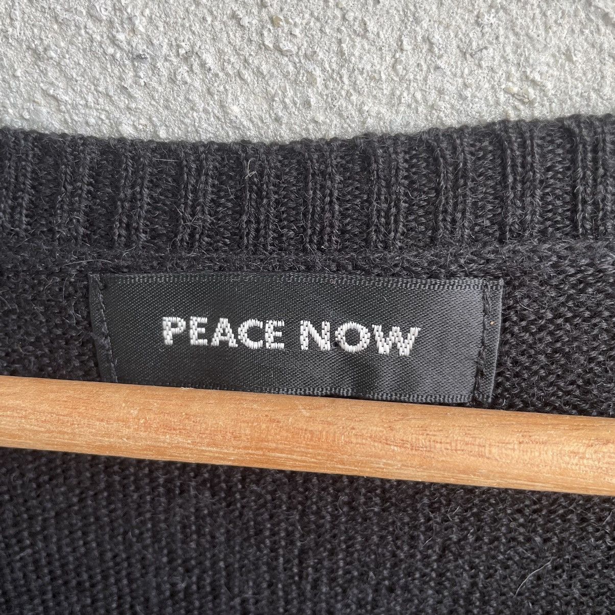 Japanese Brand Vintage Peace Now Side Button Cardigan Size US M / EU 48-50 / 2 - 2 Thumbnail