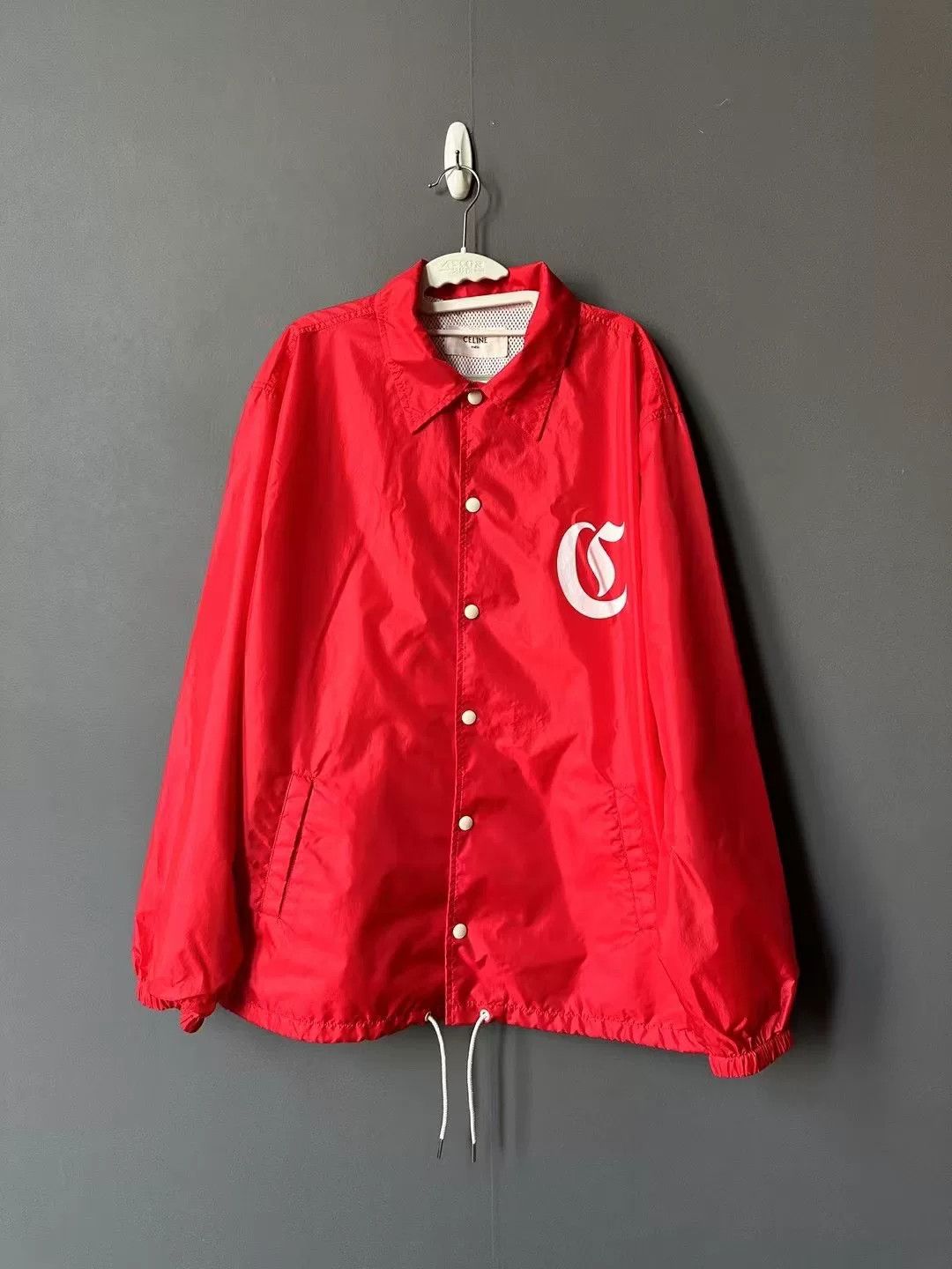Celine celine red logo windbreaker jacket Size US M / EU 48-50 / 2 - 1 Thumbnail