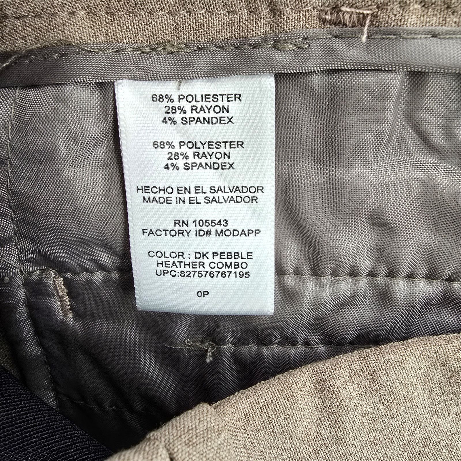 Other Daisy Fuentes Petites Tan Khaki Wide Leg Pants Size 0P Size 25" / US 0 / IT 36 - 7 Thumbnail