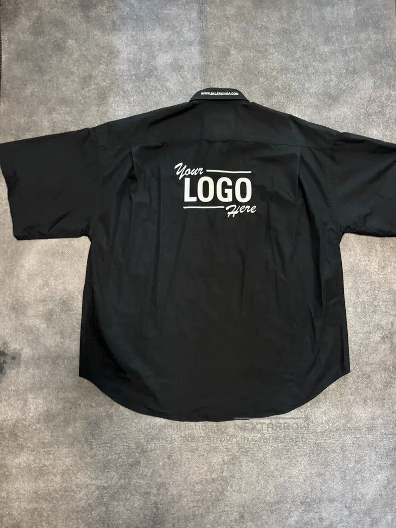 Other Balenciaga Black Logo Short Sleeve Shirt Size US XS / EU 42 / 0 - 1 Thumbnail