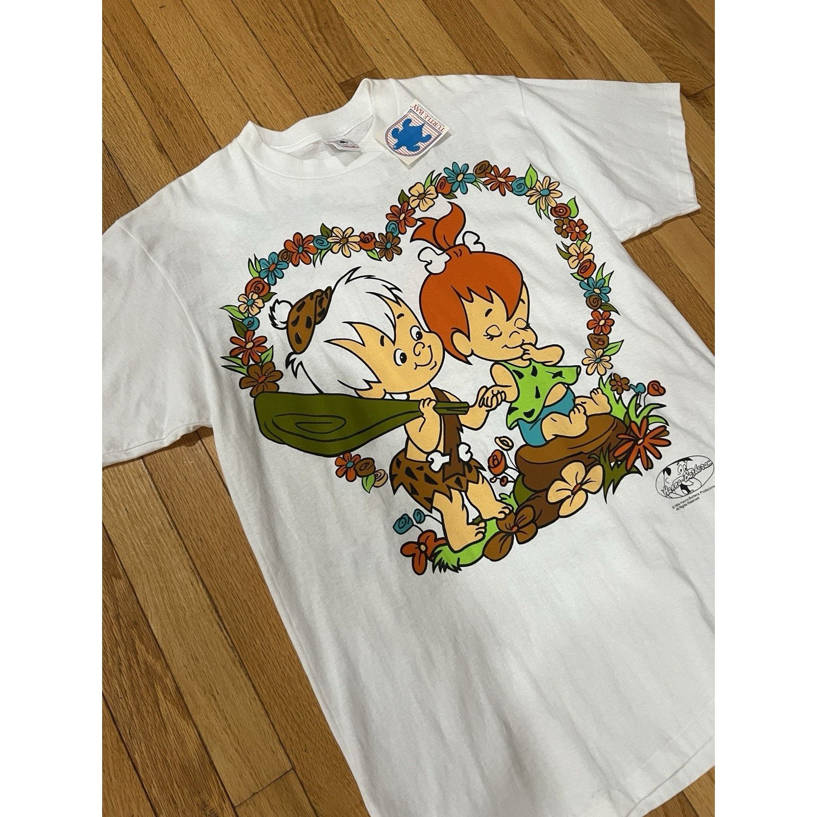Delta NEW VTG 1994 The Flintstones Cartoon Graphic T Shirt Sz L Size US L / EU 52-54 / 3 - 2 Thumbnail