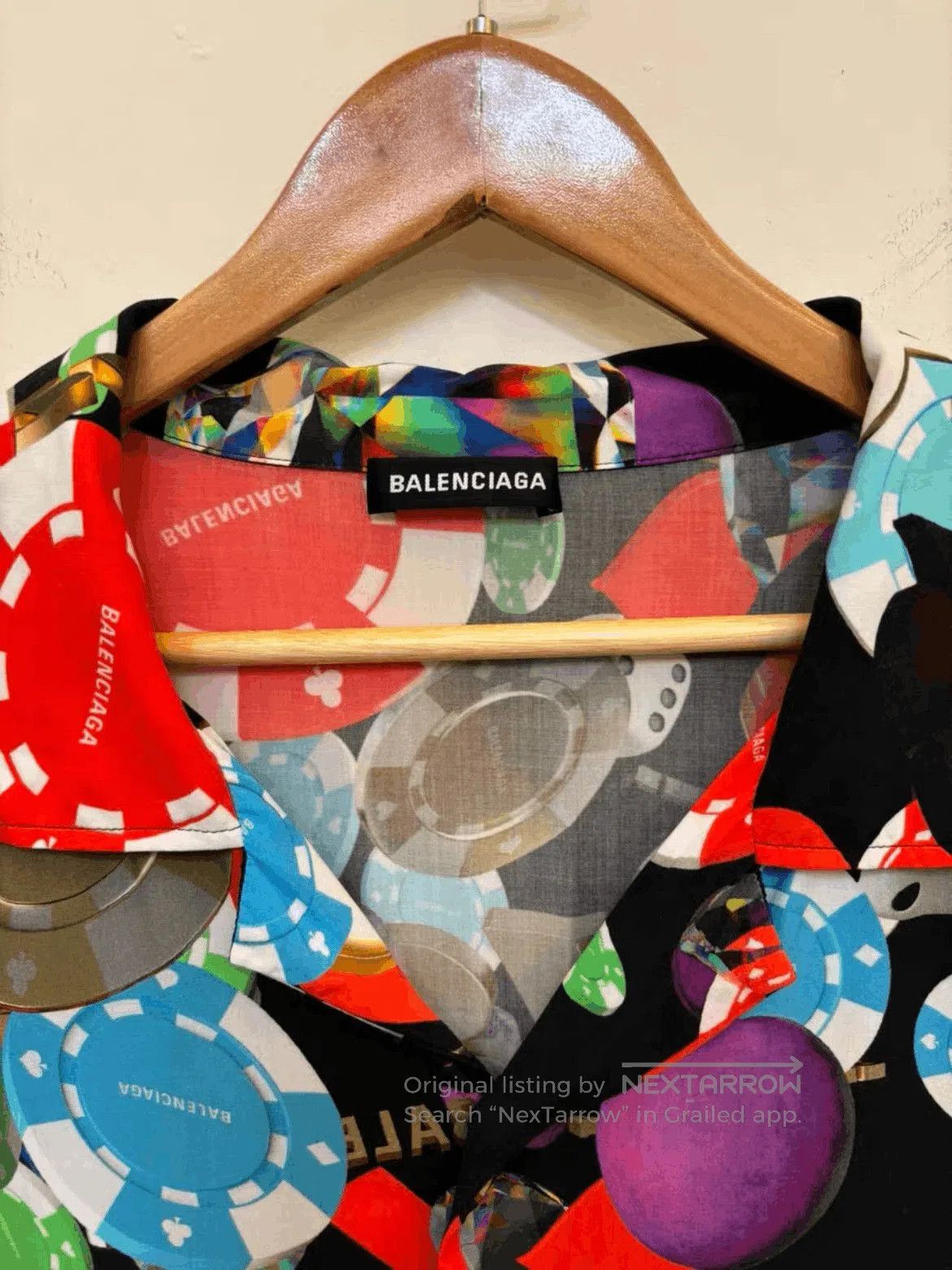 Balenciaga Sz 38 Balenciga Casino Print Shirt. Size US M / EU 48-50 / 2 - 2 Thumbnail