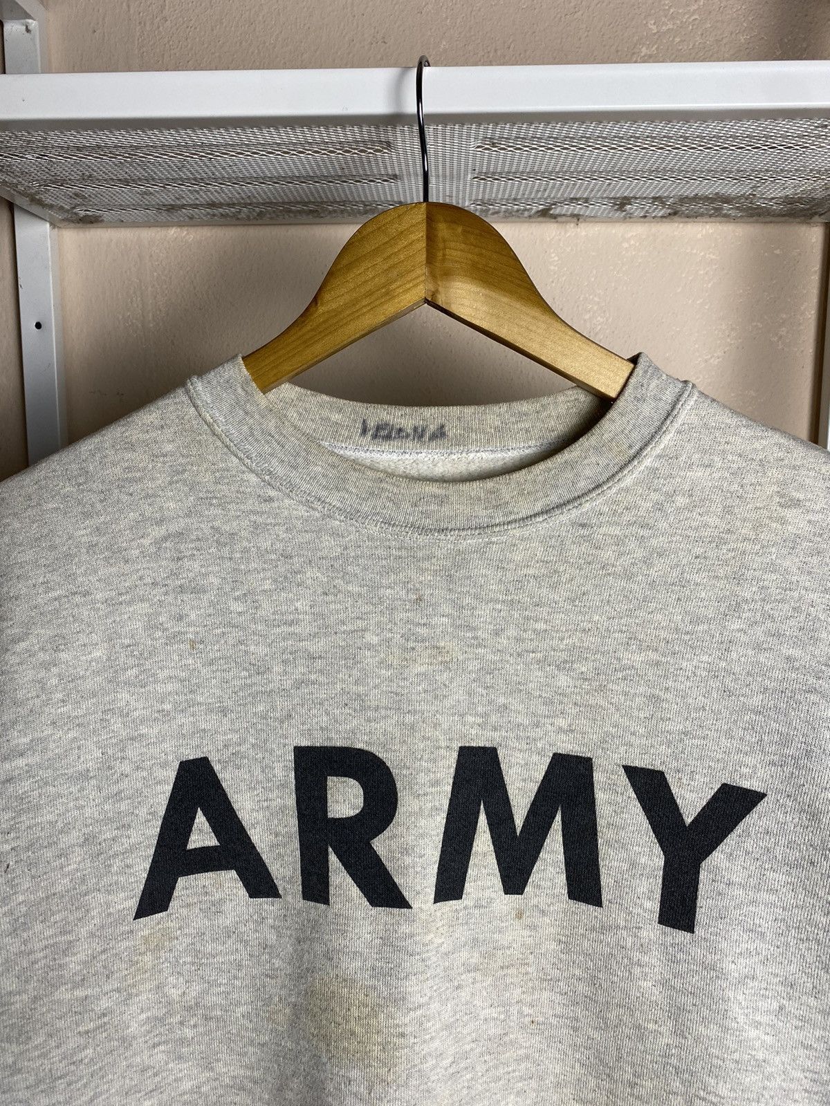 Vintage VINTAGE US Army IPFU Training Sweatshirt Gray Heather Size US L / EU 52-54 / 3 - 2 Thumbnail