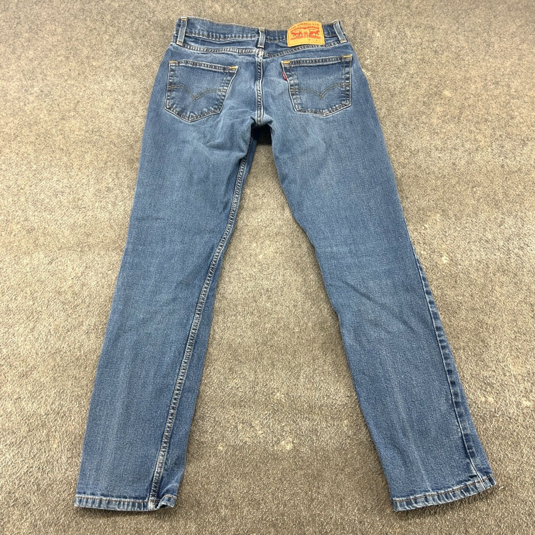 Levi's Levi’s 511 Jeans Men 29x30 Blue Skinny Fit Medium Wash Stretch Denim Cotton Slim Regular Zip Pockets Logo Zipper Vintage No Size US 29 - 5 Thumbnail