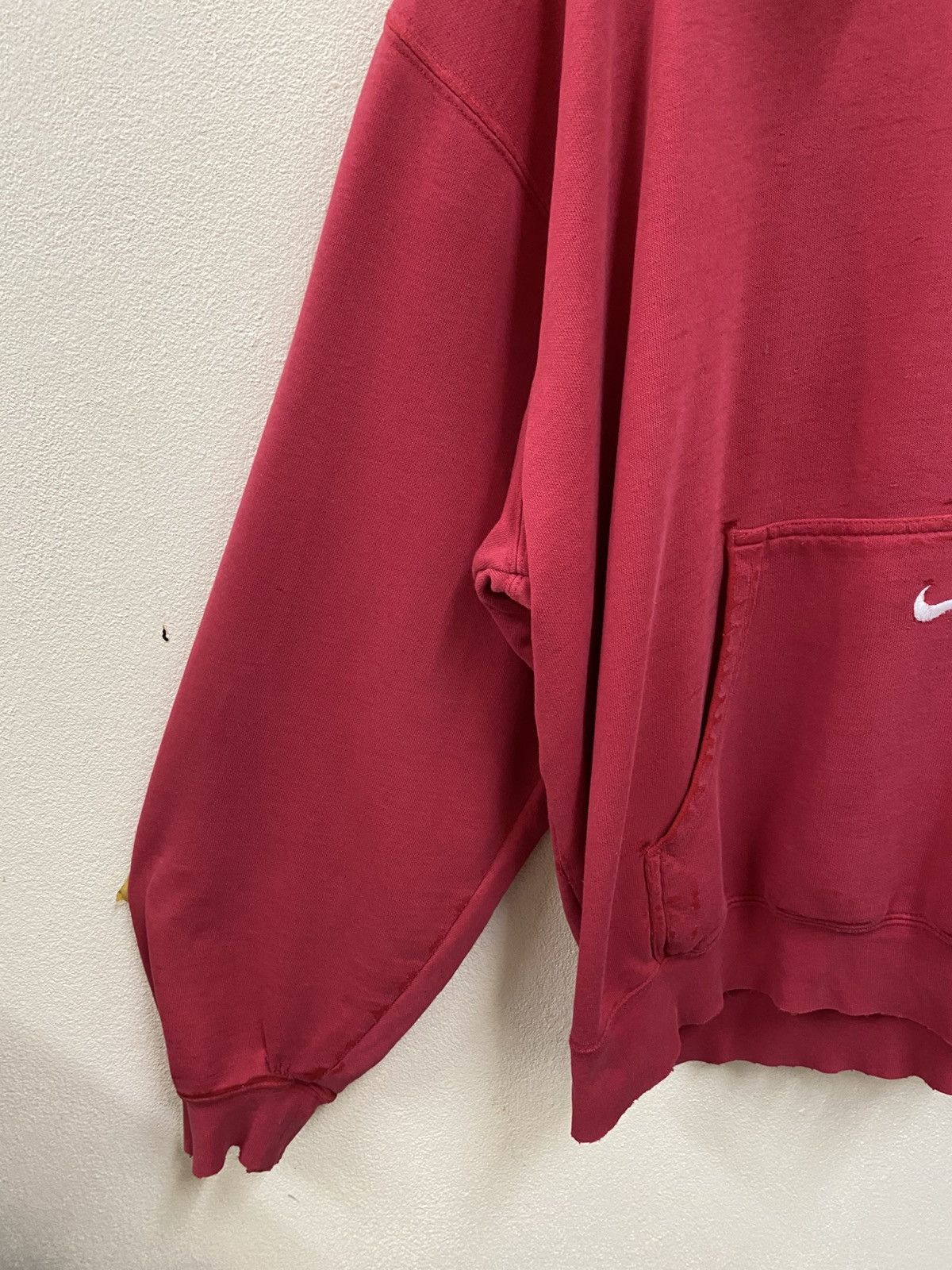 Nike Vintage Nike Hoodie Centre Pocket - Red Size US XXL / EU 58 / 5 - 5 Thumbnail