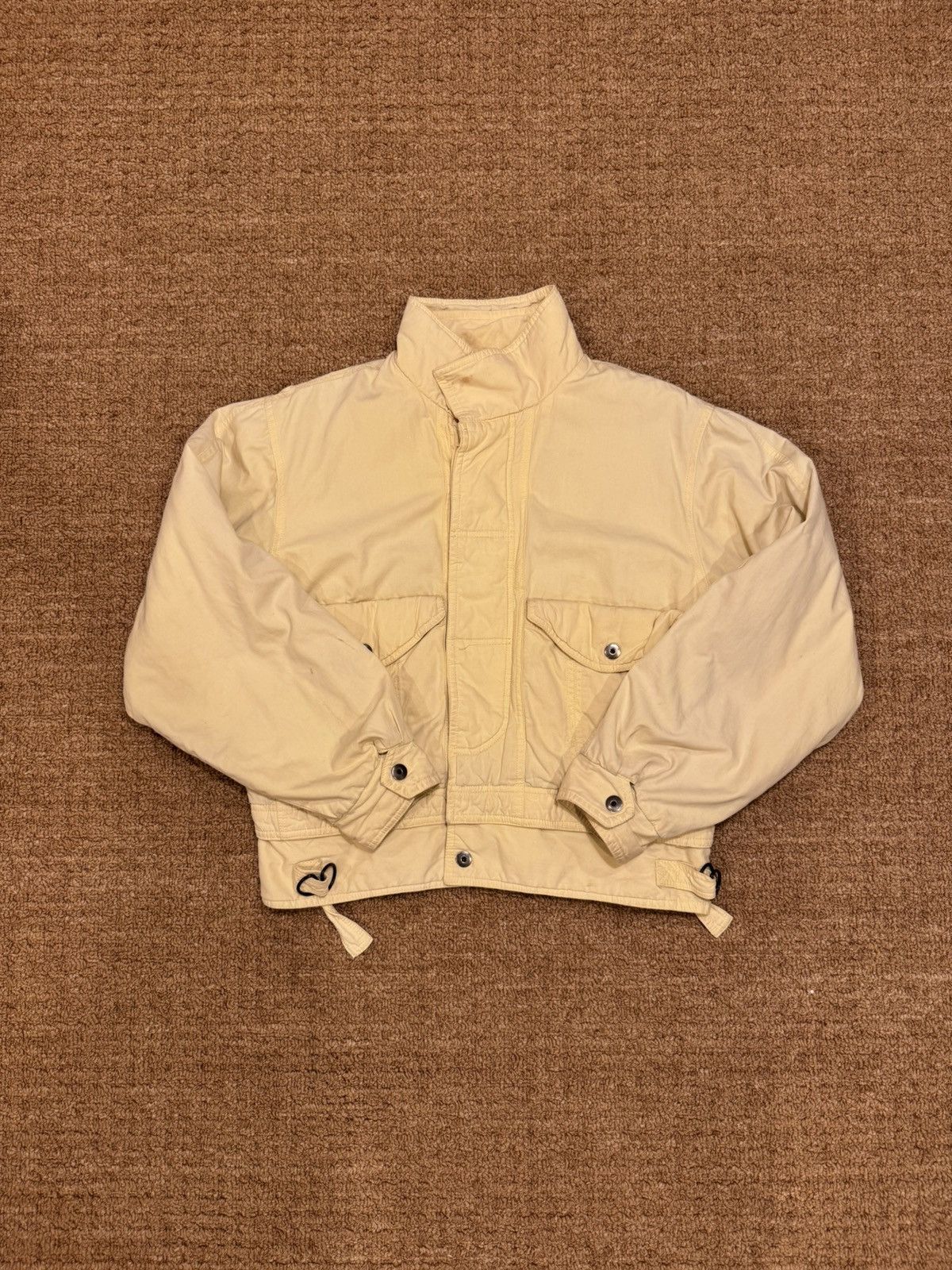 Vintage Cropped Bomber Jacket