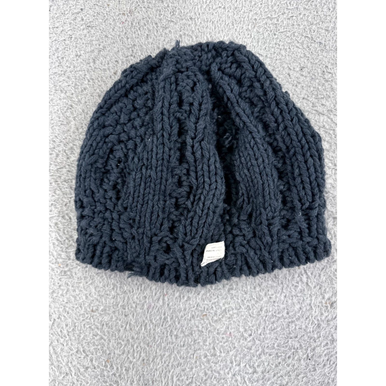 Urban Outfitters VINTAGE Beanie Toque Urban Outfitters Women One Size Blue Knit 100% Acrylic Embroidered Logo Snow Theme Winter Adult Womens Size ONE SIZE - 3 Thumbnail