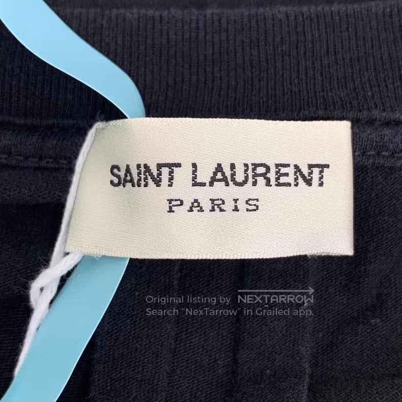 Saint Laurent Paris Saint Laurent Paris Black Dinosaur Printed Crew Neck Short Size US S / EU 44-46 / 1 - 5 Thumbnail