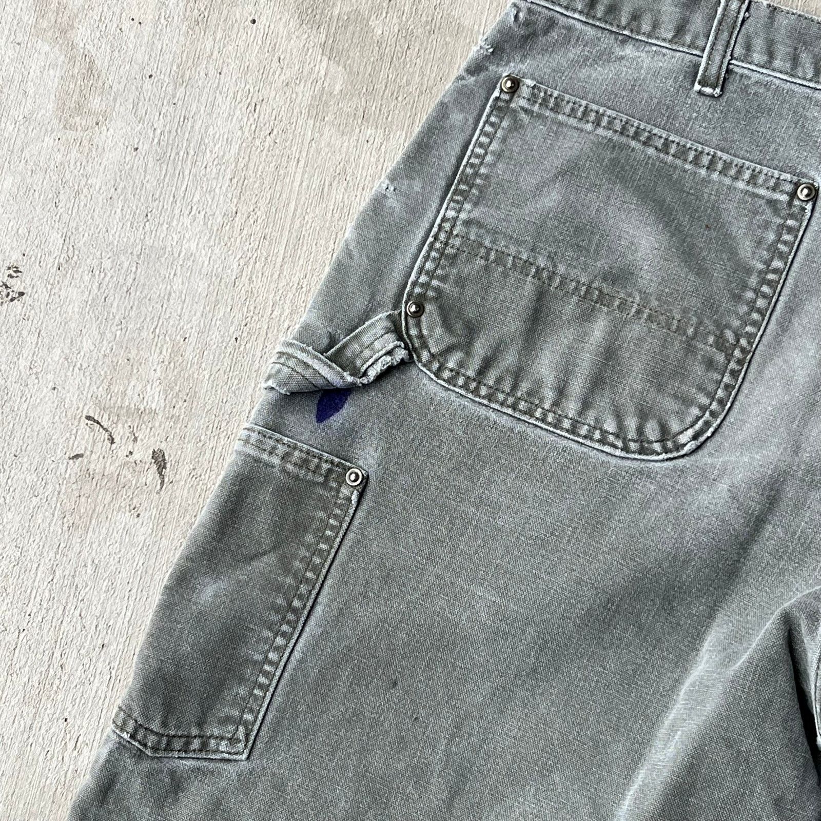 Carhartt × Vintage Carhartt faded green double knee work wear carpenter pants Size US 34 / EU 50 - 12 Thumbnail