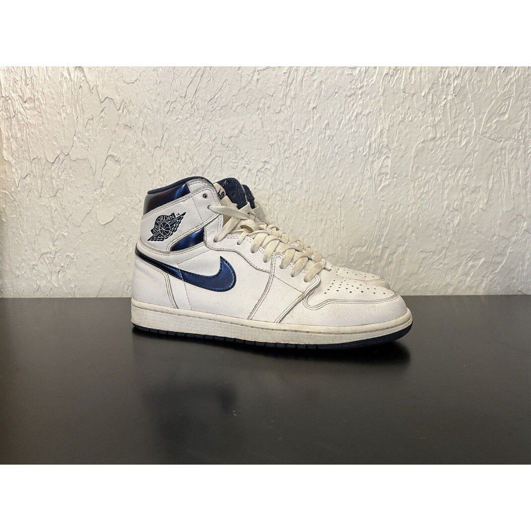 Jordan Brand × Nike US 9.5 Nike Air Jordan 1 Retro High OG Metallic Navy Blue Size US 9.5 / EU 42-43 - 2 Thumbnail