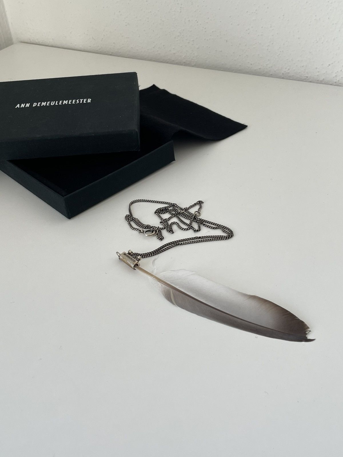 Ann Demeulemeester Ann Demeulemeester Feather Silver Chain Size ONE SIZE - 2 Thumbnail