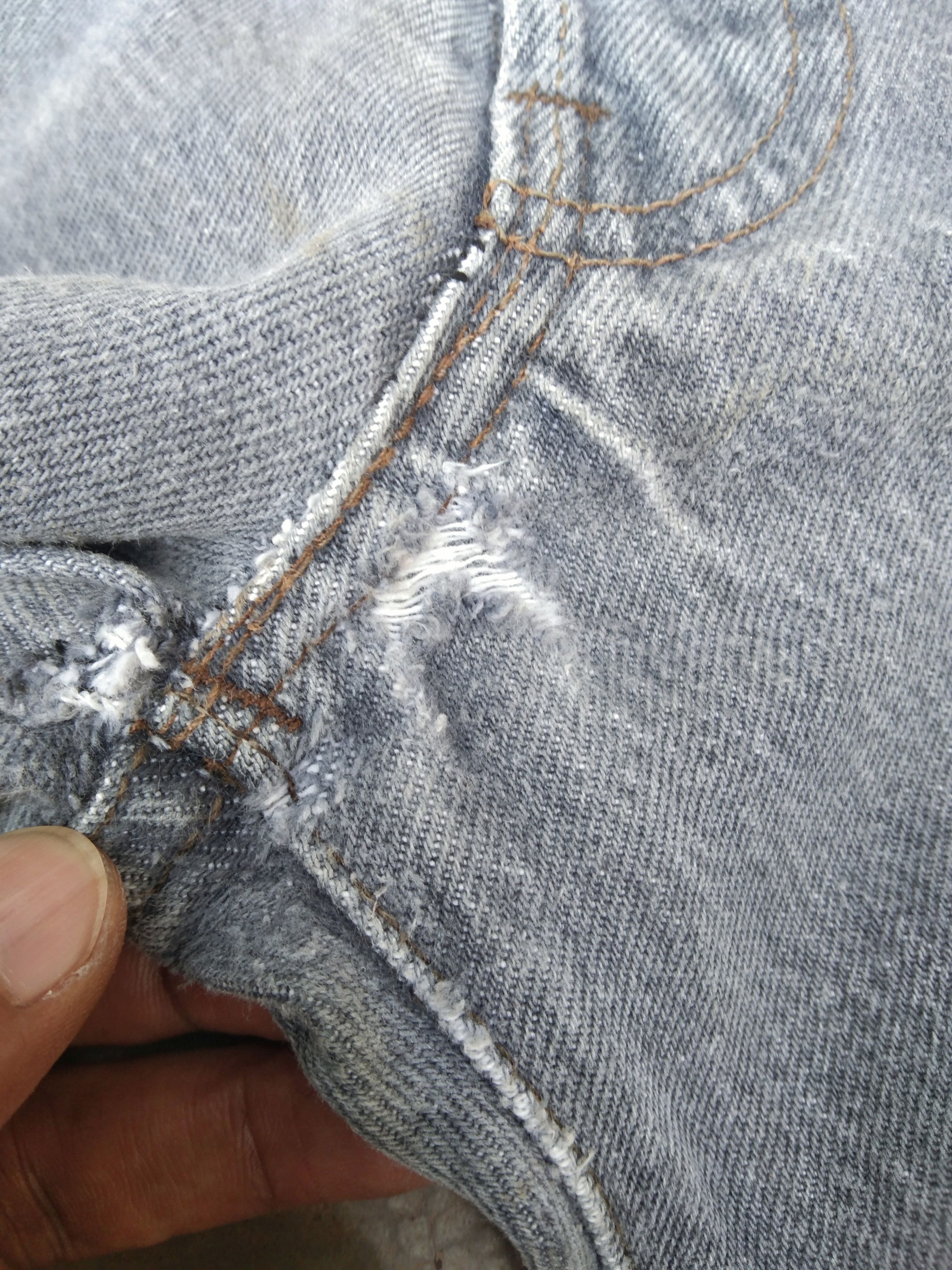 Levi's × Vintage 80s Vintage Levis 501 Made In USA Distressed Jeans 33x34 Size US 33 - 6 Thumbnail