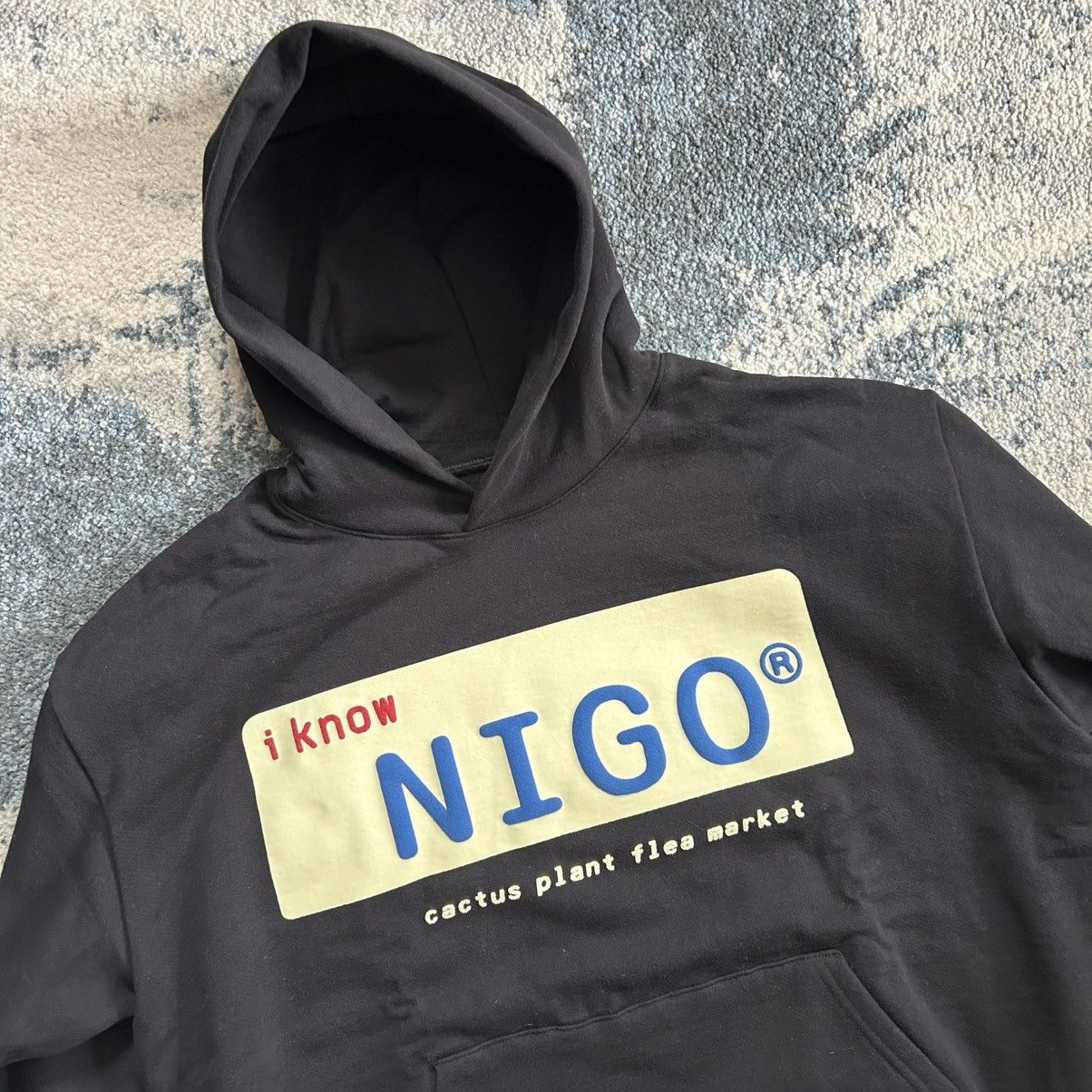 Cactus Plant Flea Market × Nigo CPFM ViCTOR ViCTOR “i KNOW NiGO” LiCENSE PLATE PUFF PRiNT Size US XXL / EU 58 / 5 - 2 Thumbnail