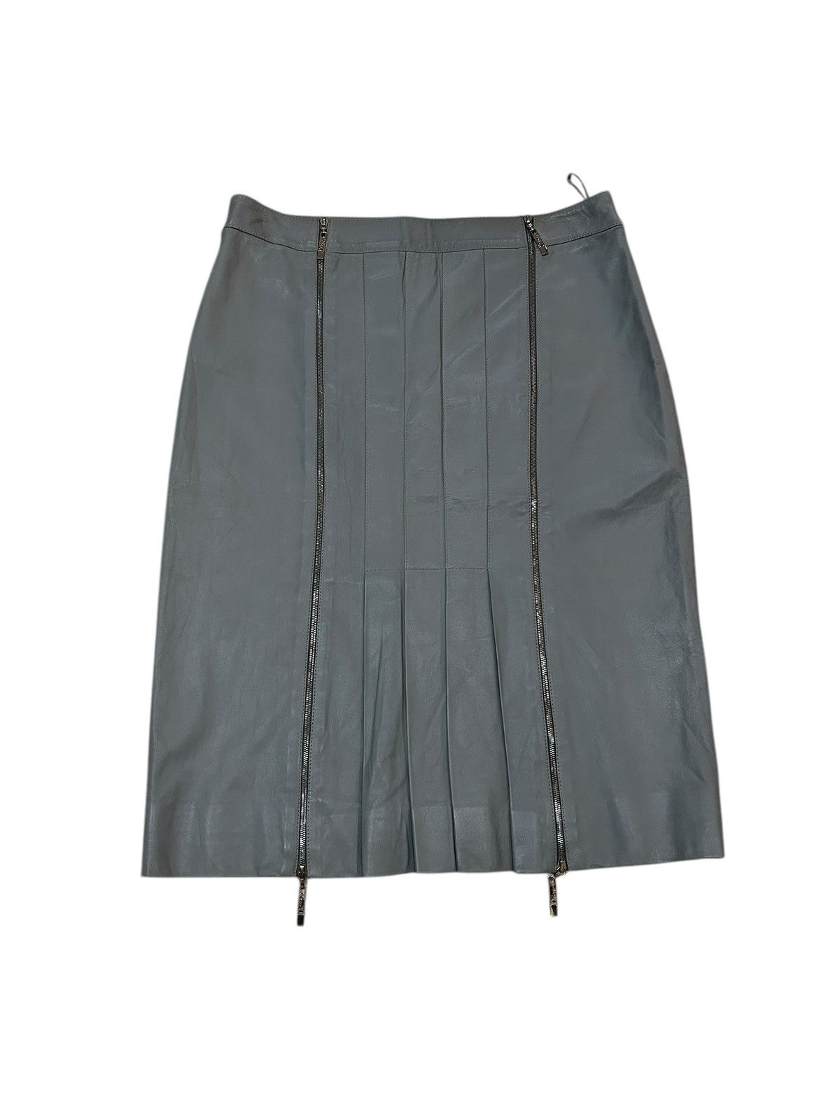 Dior F/W 04 Hardcore Zip Leather Skirt Size 27" / US 4 / IT 40 - 2 Thumbnail