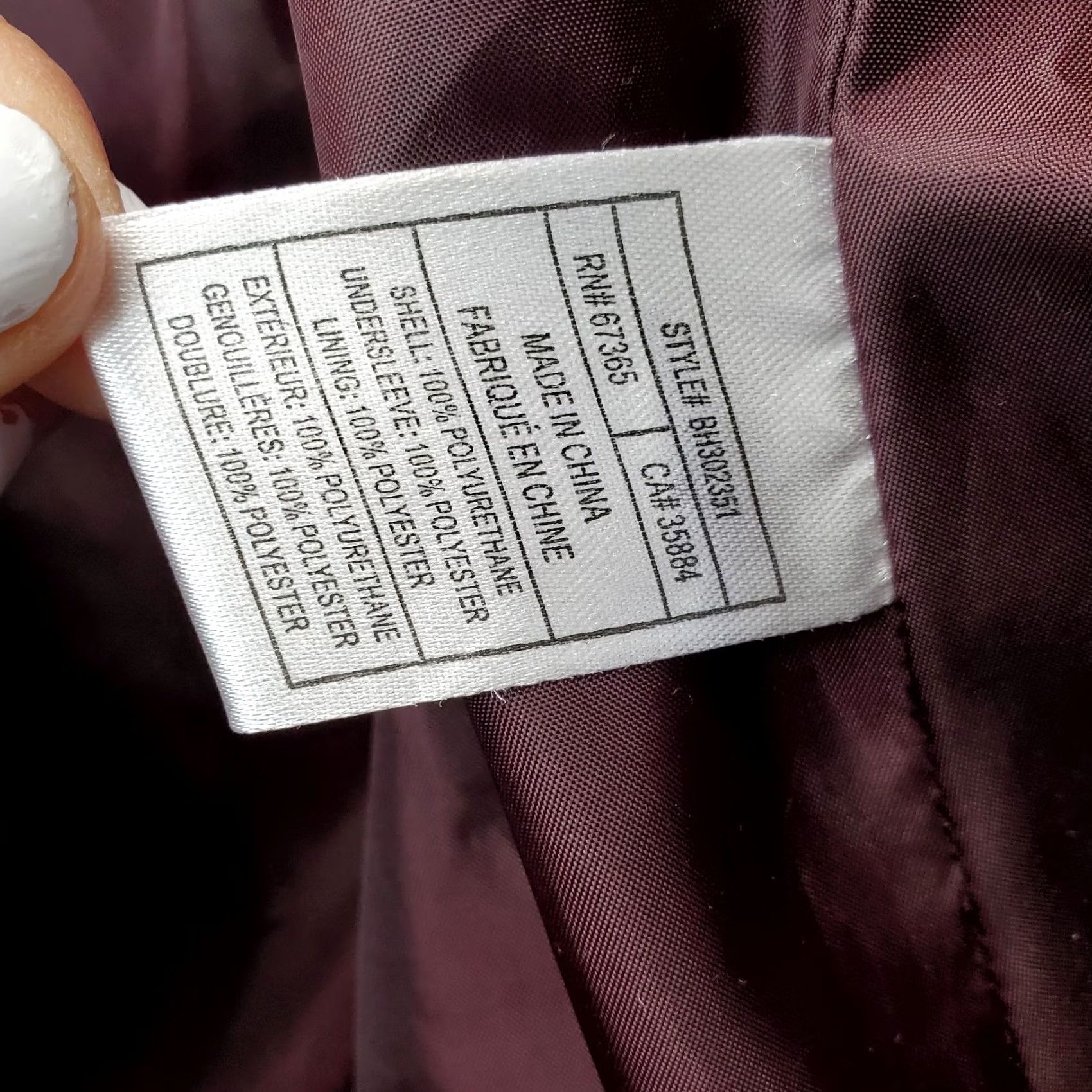 BB Dakota BB Dakota Womens Large Burgundy Faux Leather Jacket Asymmetrical Zip Lined Casual Motorcycle Jacket EUC Women Size L Size L / US 10 / IT 46 - 7 Thumbnail