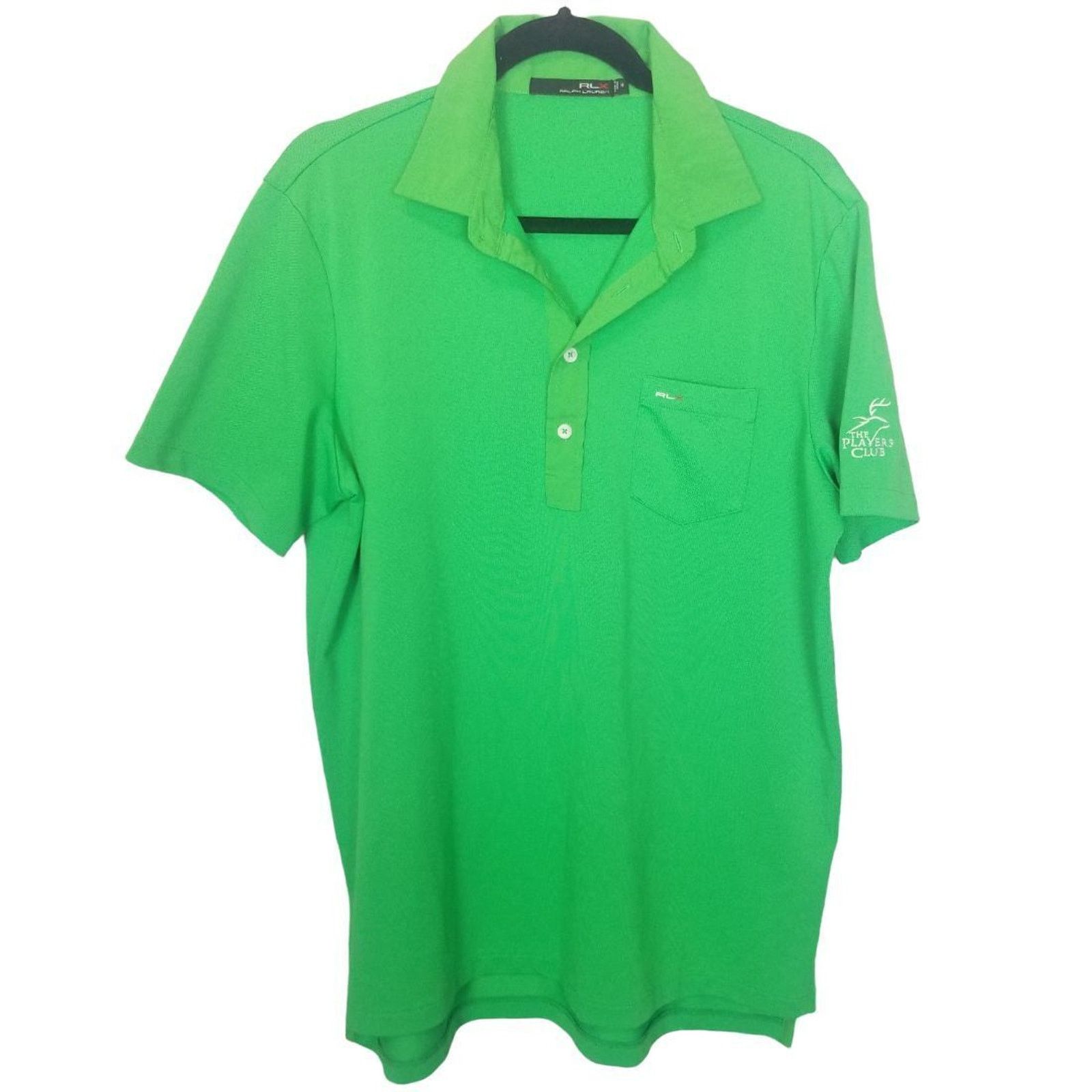 RLX Ralph Lauren RLX Ralph Lauren Mens Kelly Green Golf Polo Shirt M Stretch Size US M / EU 48-50 / 2 - 1 Thumbnail