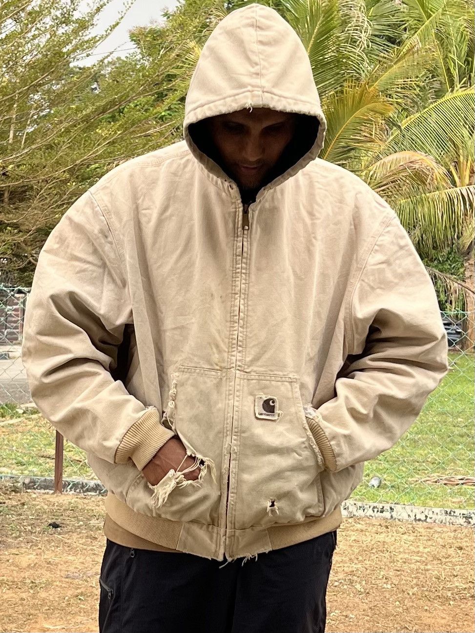 Carhartt Vintage Y2K Thrashed Distressed Carhartt Jacket Size US XL / EU 56 / 4 - 17 Thumbnail