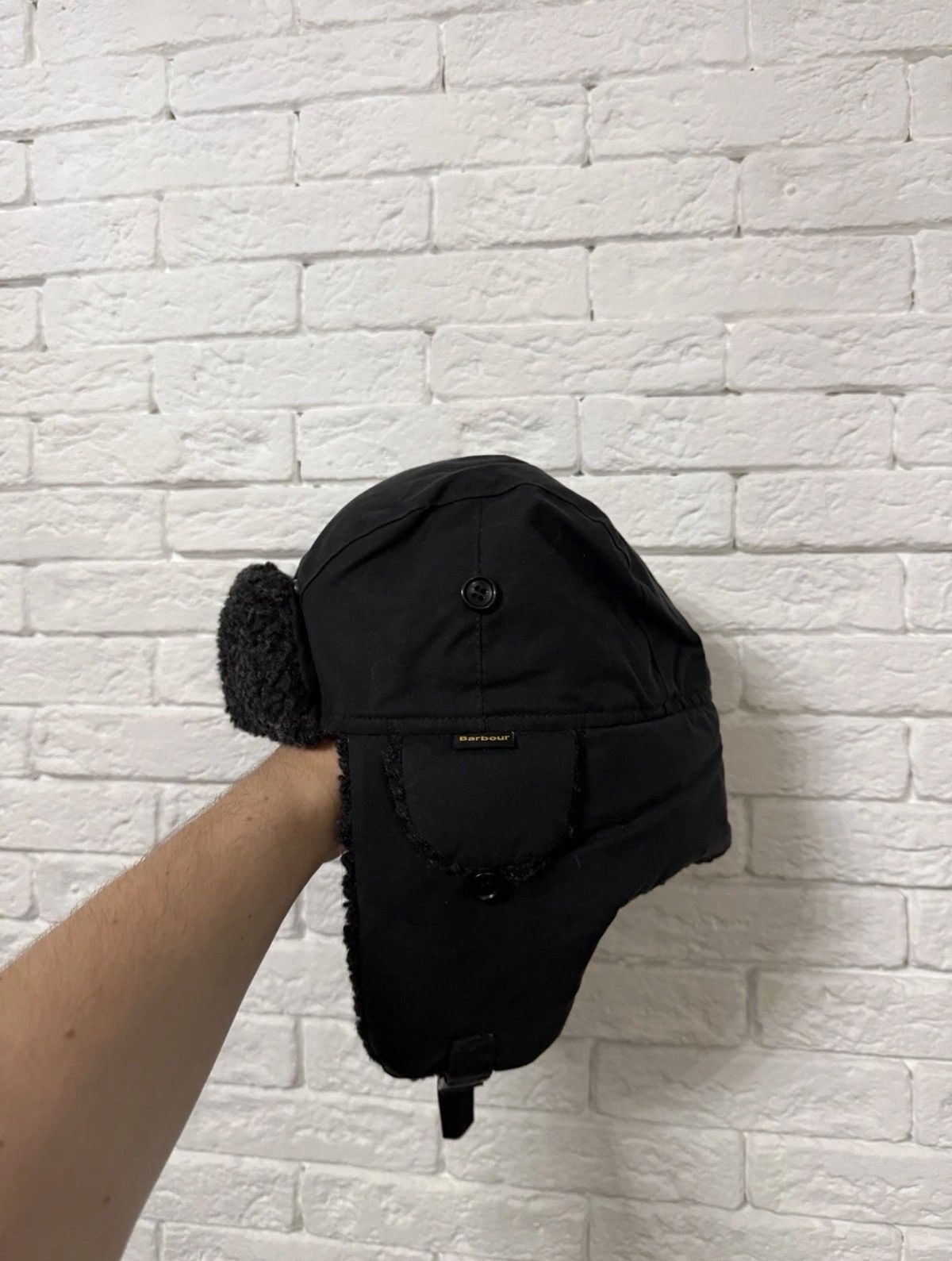 Barbour Vintage Barbour Trapped Ushanka Hat Y2K Sz XL Size ONE SIZE - 3 Thumbnail