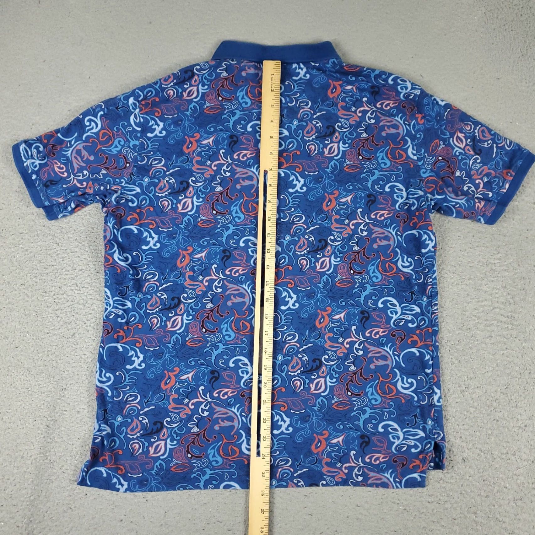 Robert Graham VINTAGE Robert Graham Polo Shirt Mens Medium Blue Floral Casual Short Sleeve 2000s Men Size US M / EU 48-50 / 2 - 4 Thumbnail