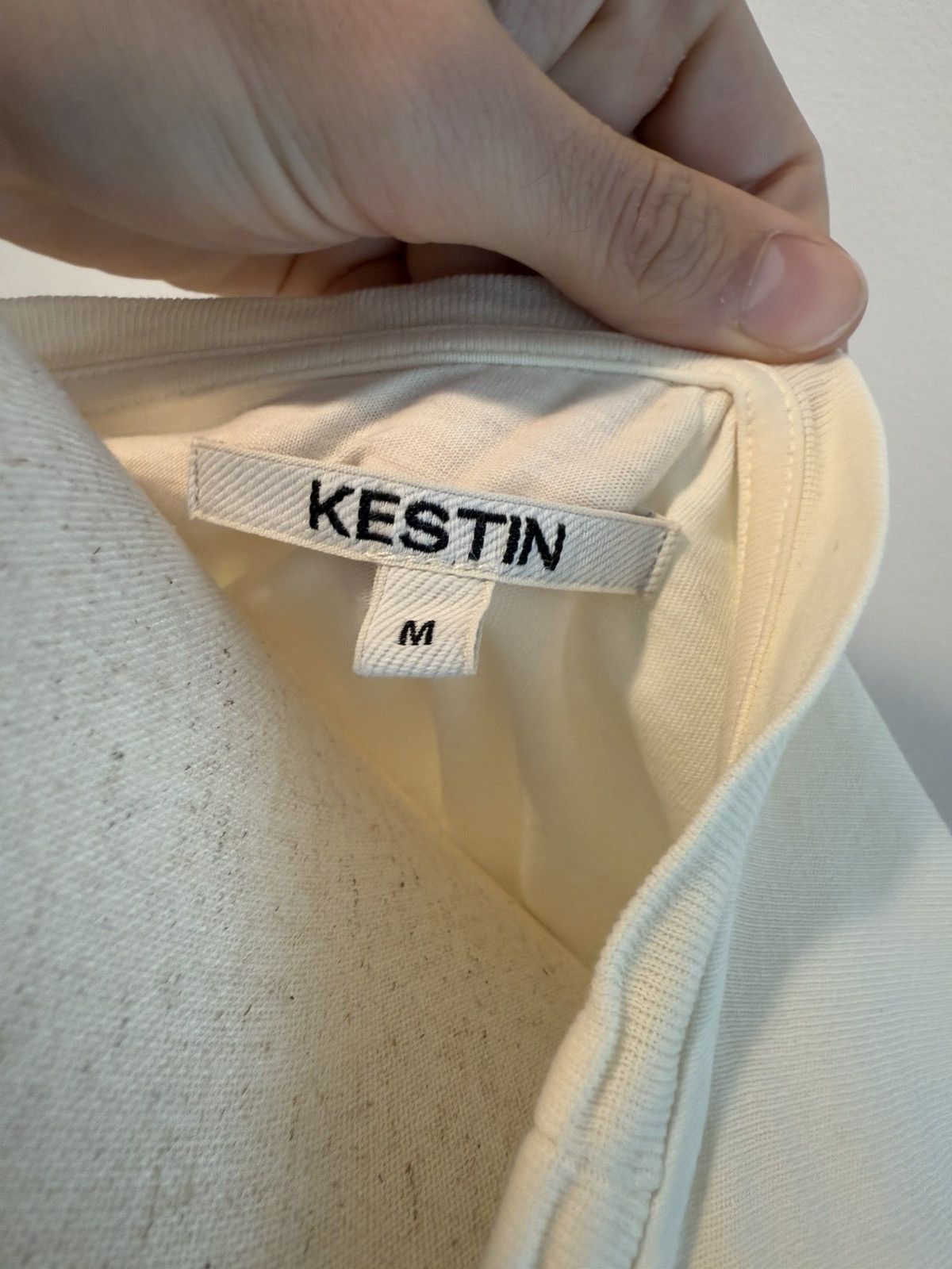 KESTIN KESTIN off white pocket tee Size US L / EU 52-54 / 3 - 3 Thumbnail