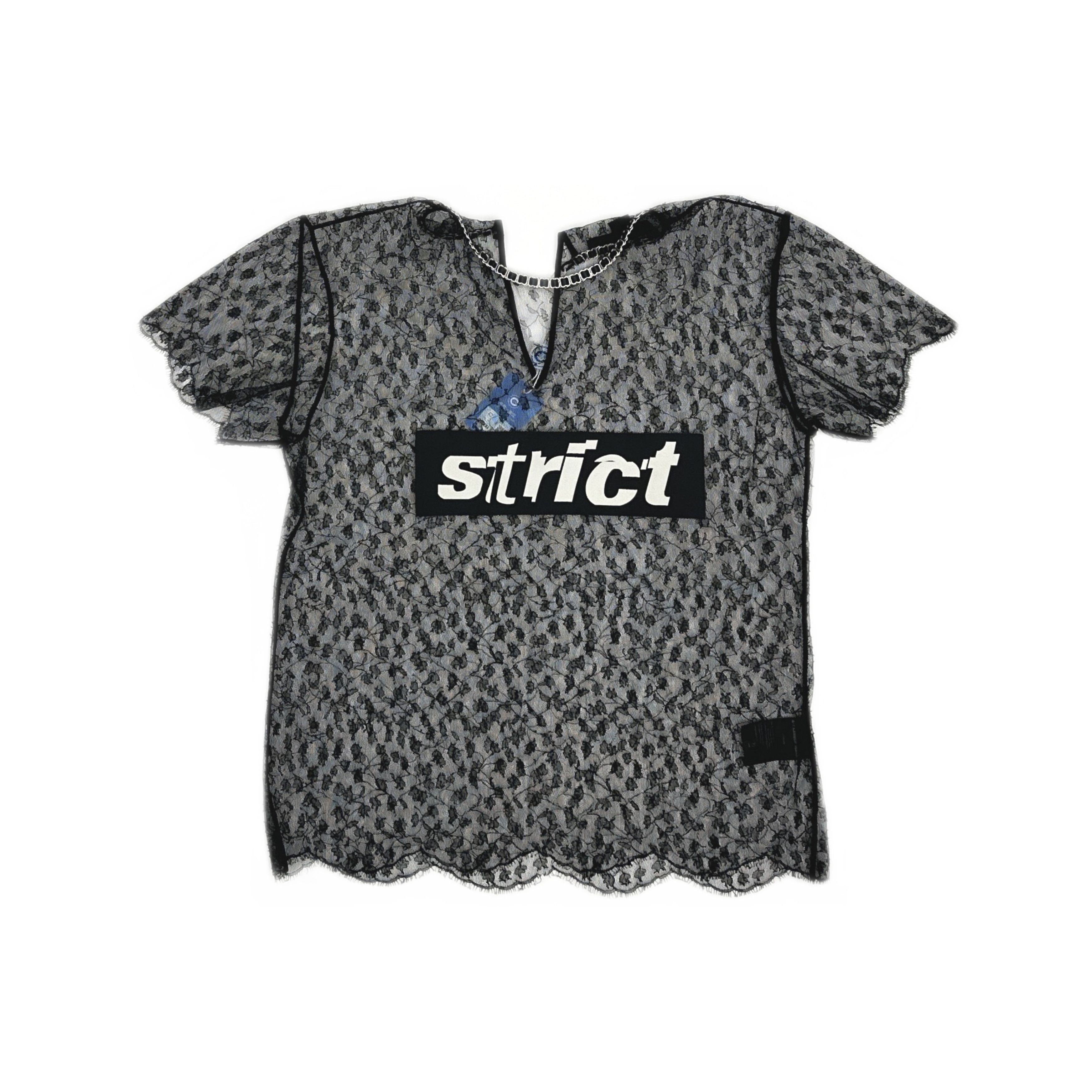 Alexander Wang Alexander Wang Strict Lace Chain T-Shirt Size 0 Size XS / US 0-2 / IT 36-38 - 1 Thumbnail