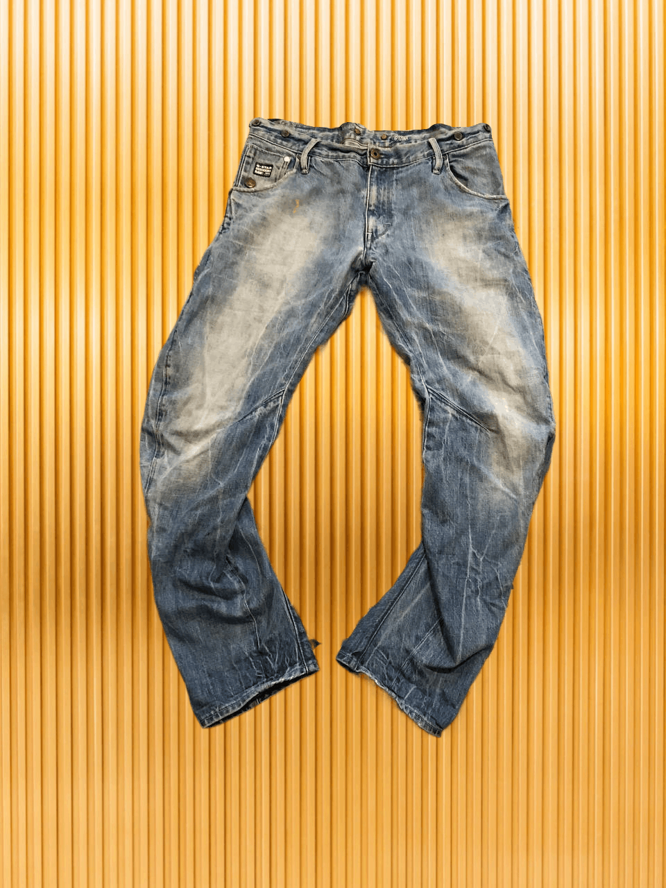 G-Star Vintage blue jeans 3D logo G-Star Raw crazy Y2K streetwear Size US 34 / EU 50 - 1 Thumbnail