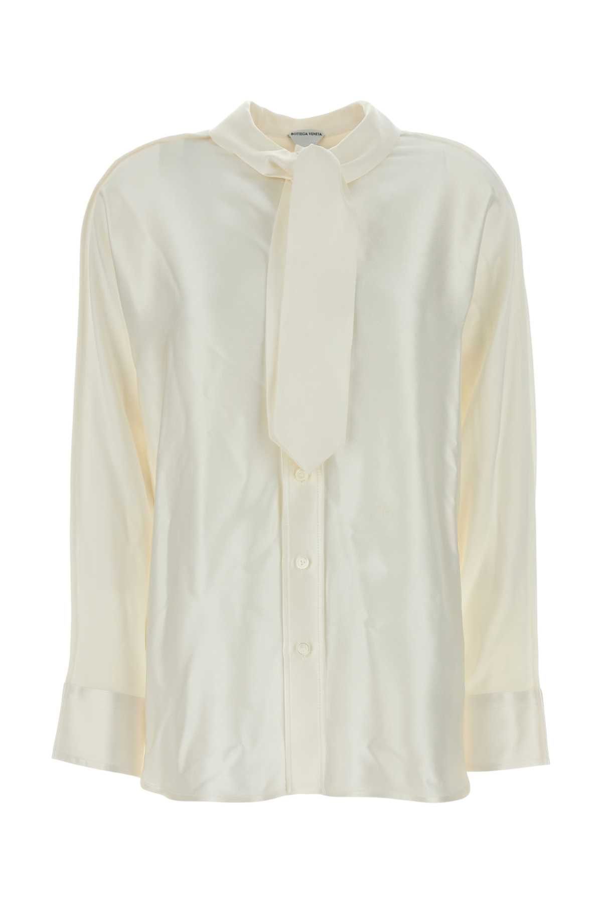 Bottega Veneta Ivory Silk Shirt Size S / US 4 / IT 40 - 1 Thumbnail